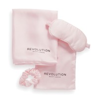 Revolution The Beauty Sleep Satin Sleep Set Pink