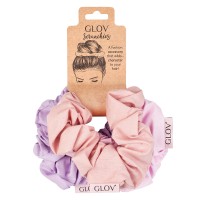 Glov Scrunchies Cotton Set Pink