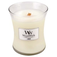 Woodwick Linen svíčka váza střední
