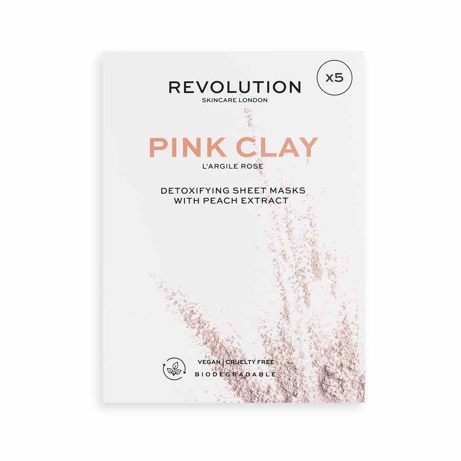 Revolution Skincare Biodegradable Detoxifying Pink Clay Sheet Mask