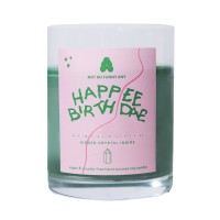 NOT SO FUNNY ANY Happee Birthdae Crystal Candle