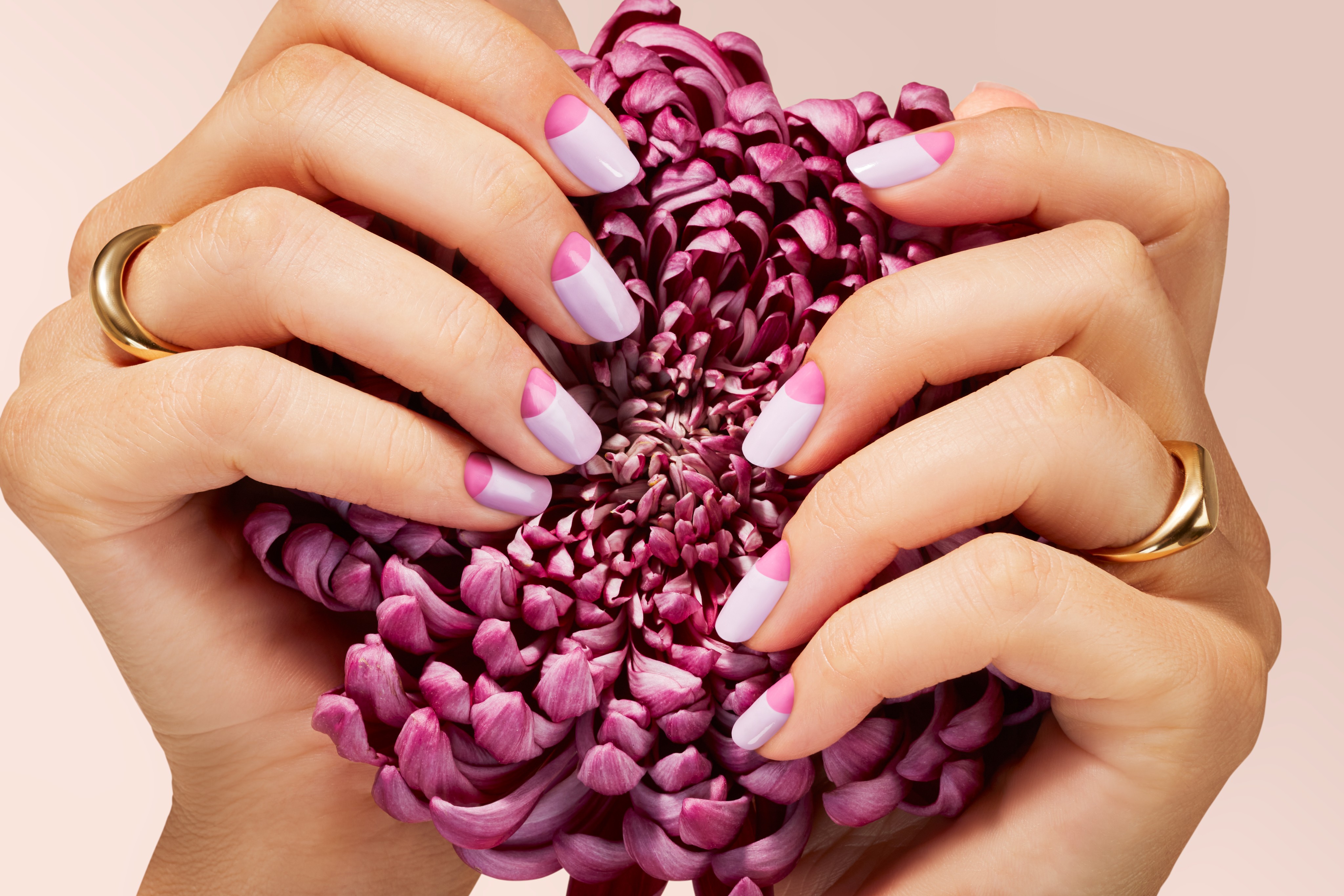 Nails-beautyvisual-spring-lilac-reverse-french-purple-flower-golden-rings-122023-Web-Rendition