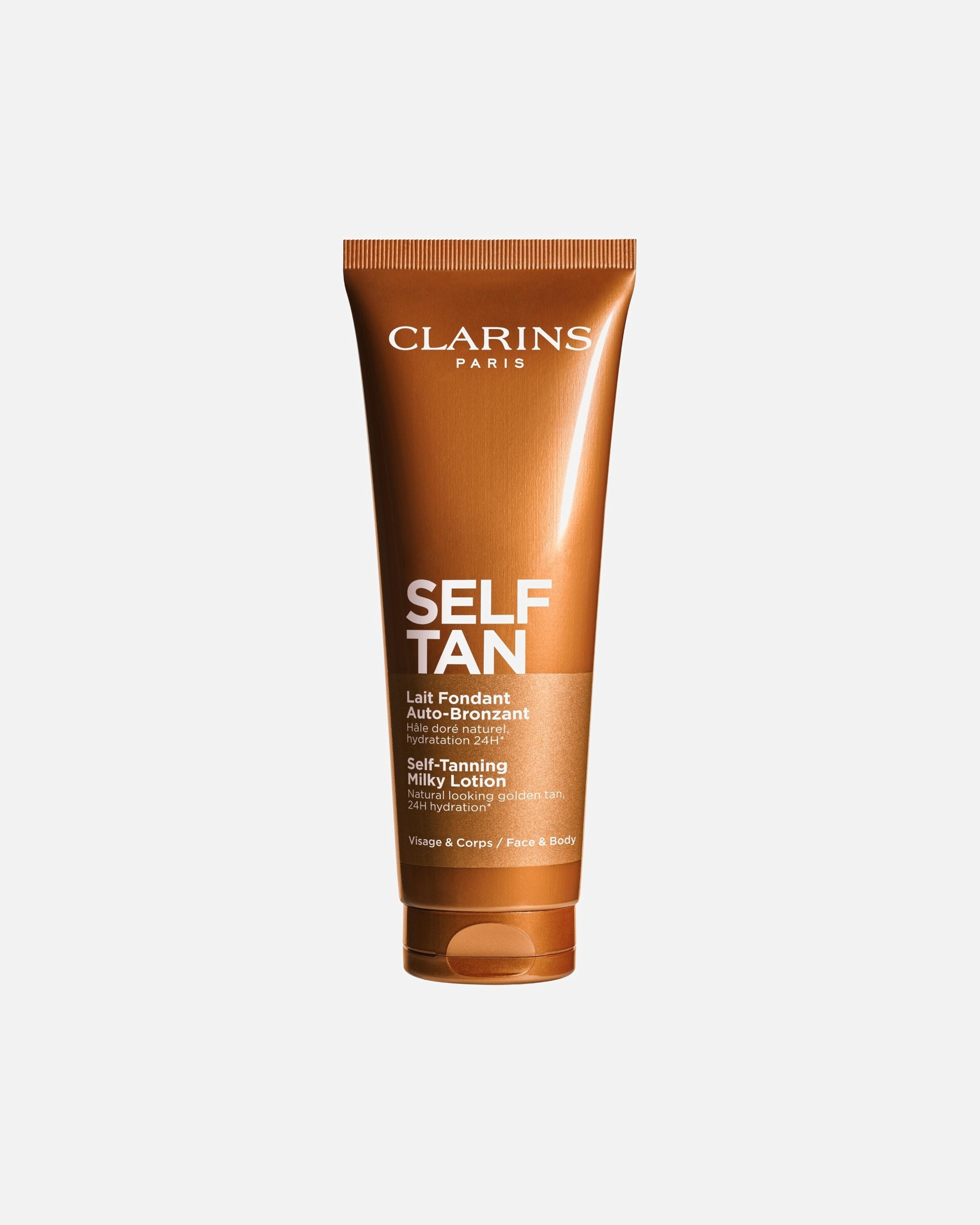 Samoopalovací krém po UnisexClarinsSun CareMléčný samoopalovací balzám na obličej a tělo Self Tanning Milky Lotion125 ml