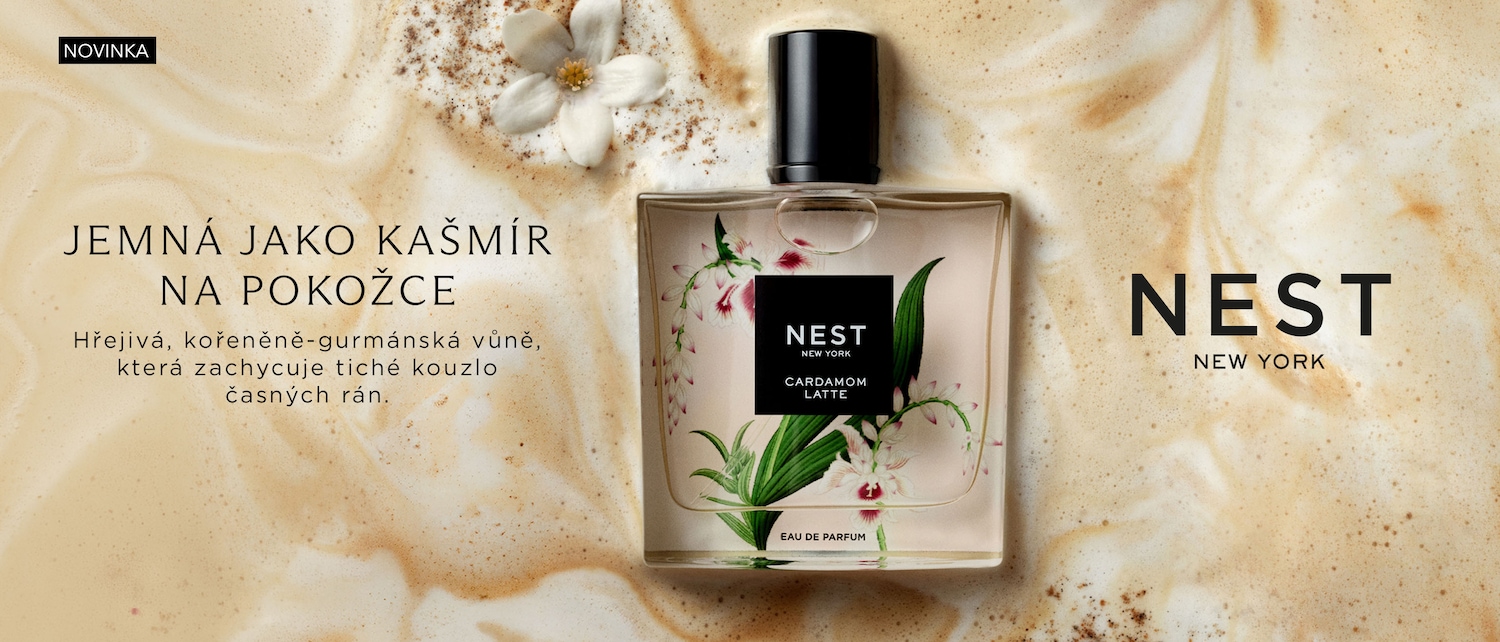 Objevte novinku Nest New York Cardamom Latte Eau de Parfum, hřejivou kořeněně-gurmánskou vůni, která zachycuje tiché kouzlo časných rán.