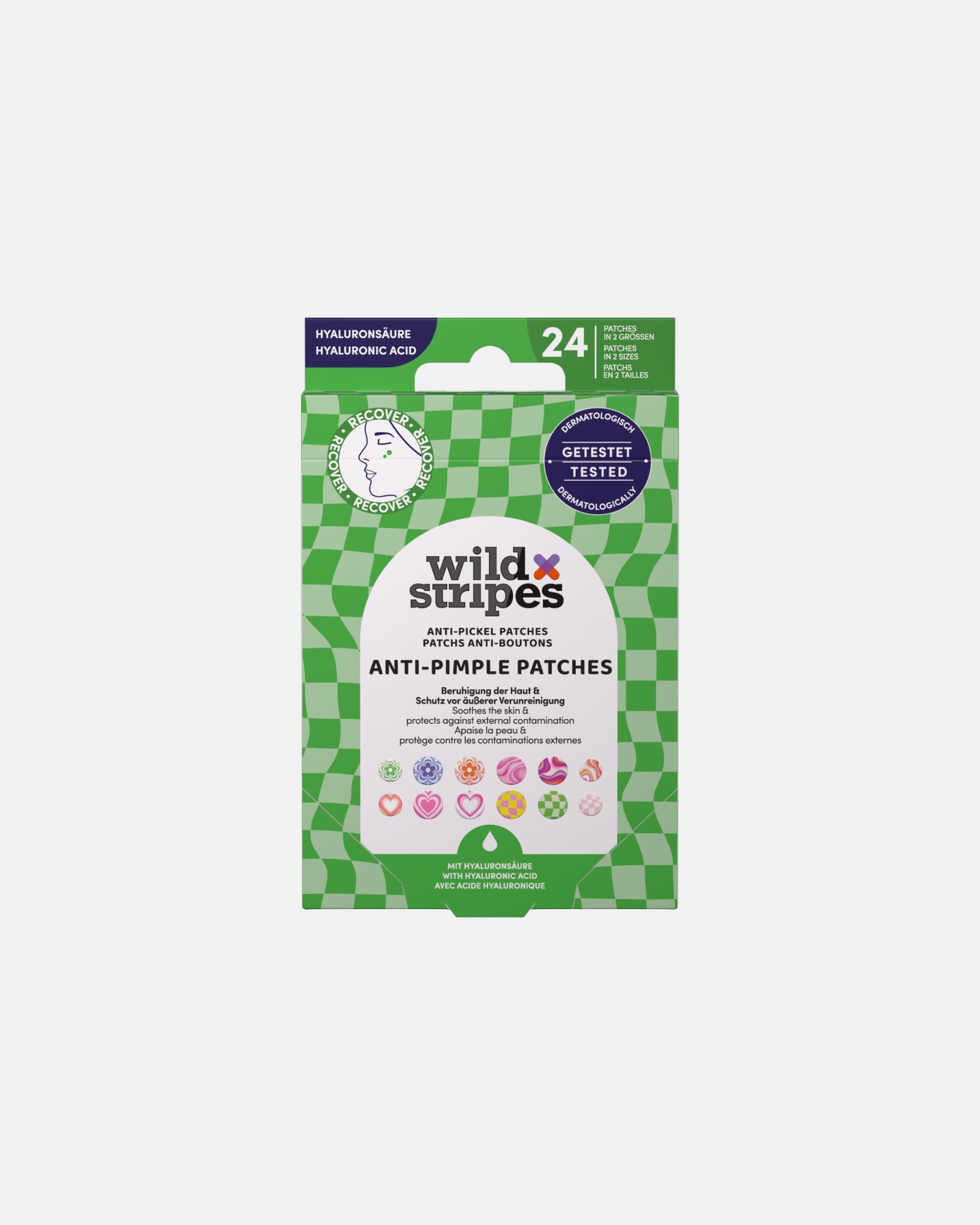 Doplňky k péči po UnisexWild StripesDefault Brand LineAnti-Pimple Patches Groovy Protect1 ks