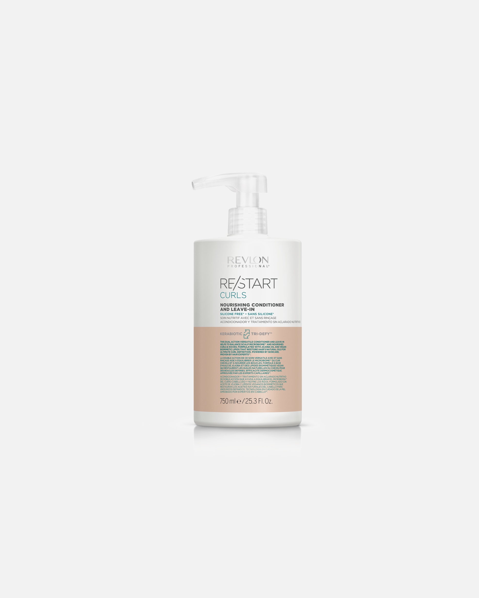 Bezoplachový kondicionér po UnisexRevlon ProfessionalRestartCurls Nourishing Conditioner750 ml
