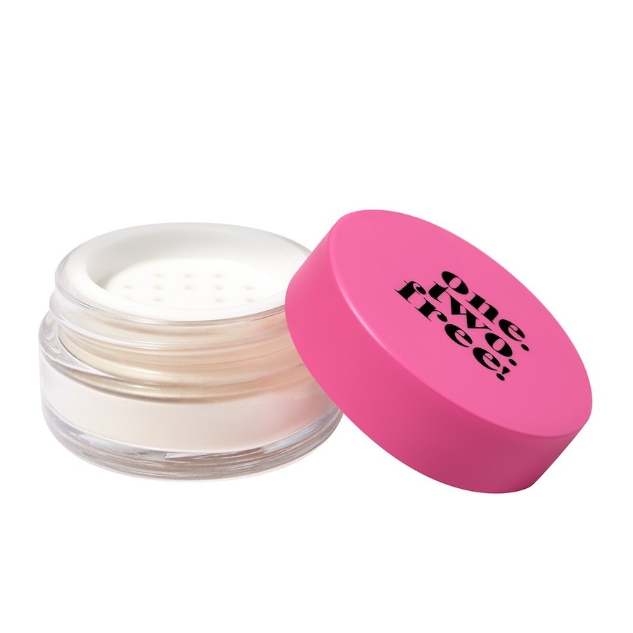 one.two.free! - Hyaluronic Glow Powder Pudry 7 g Bílá unisex