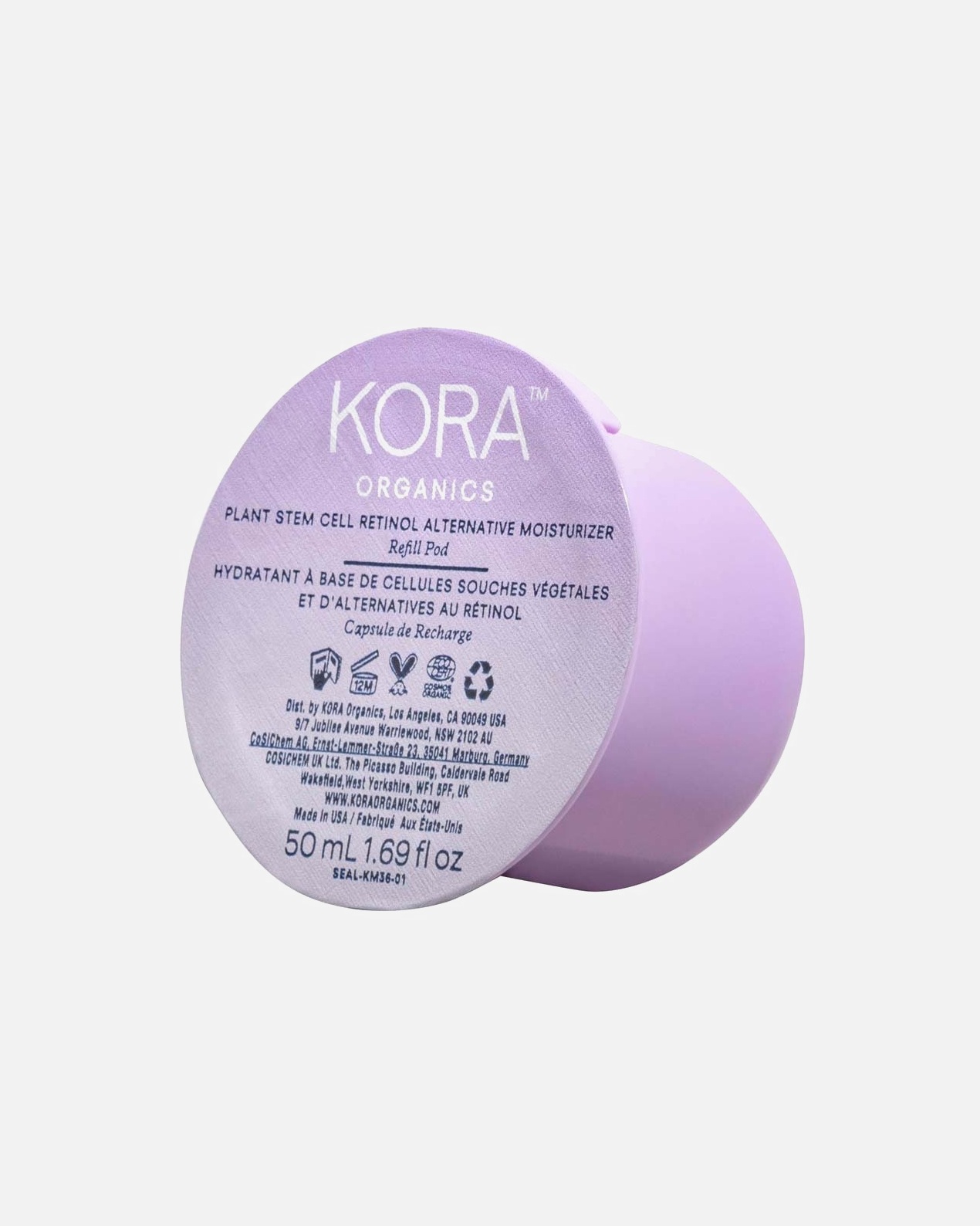 Krém na obličej po Pro ženyKORA Organics#INNERBEAUTYPlant Stem Cell Retinol Alternative Moisturizer50 ml - Refill