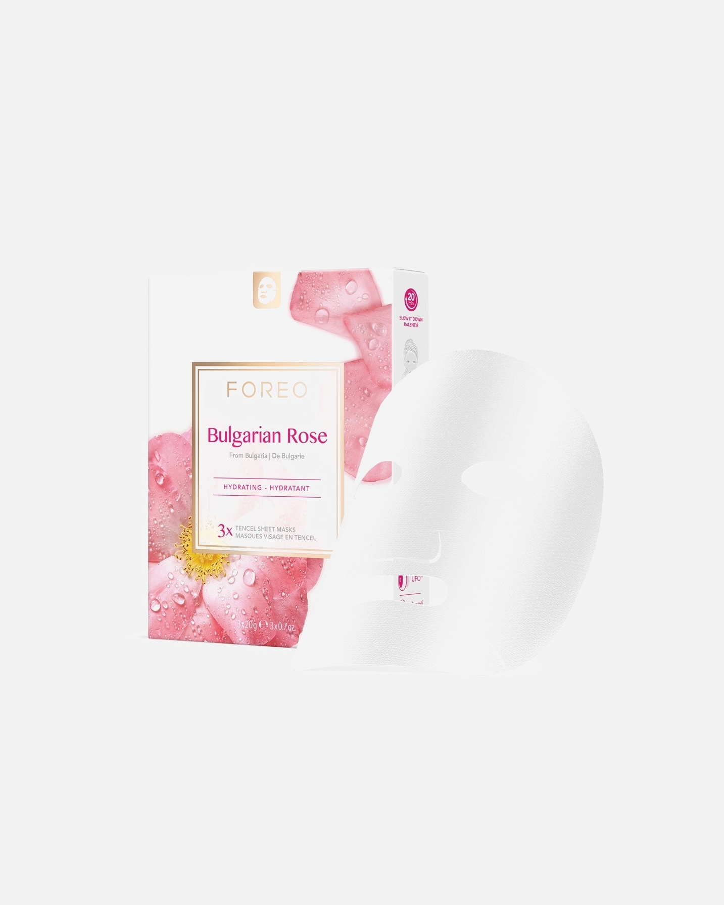 Plátýnková maska po UnisexFOREOSkincareFarm To Face Sheet Mask - Bulgarian Rose3 ks