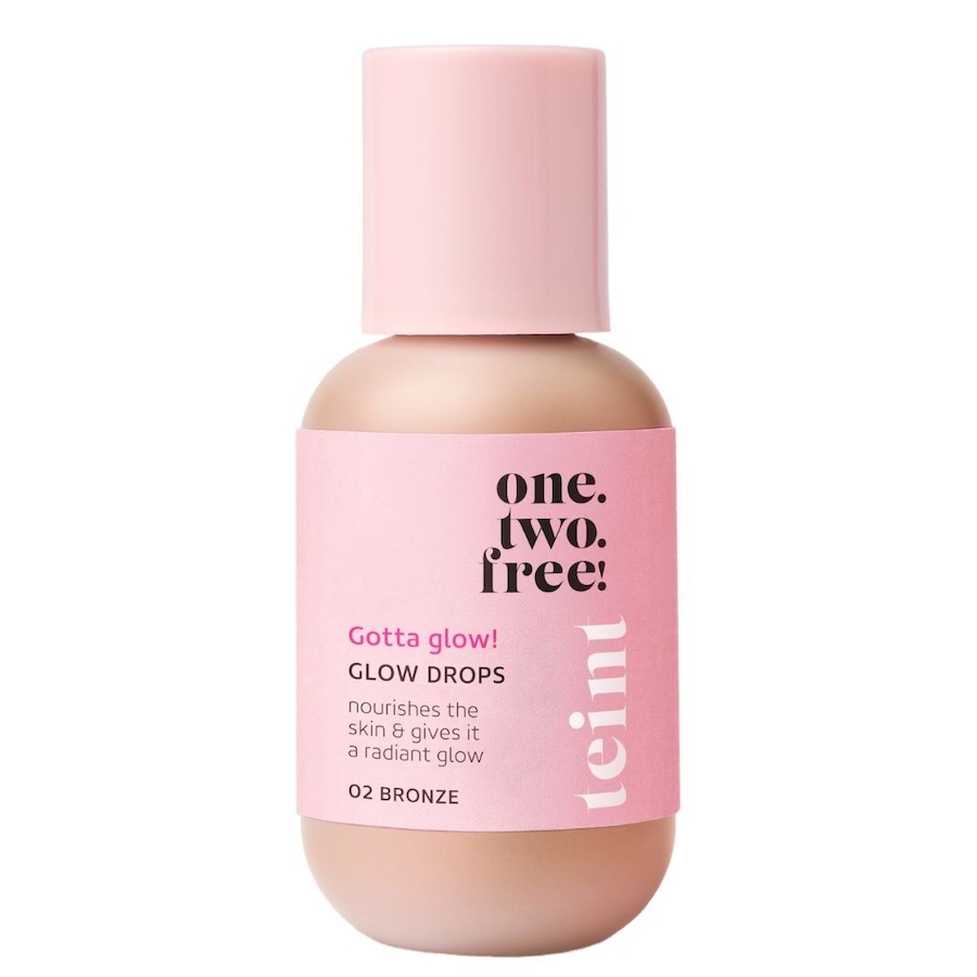 one.two.free! - Glow Drops Make-upy 30 ml Hnědá unisex