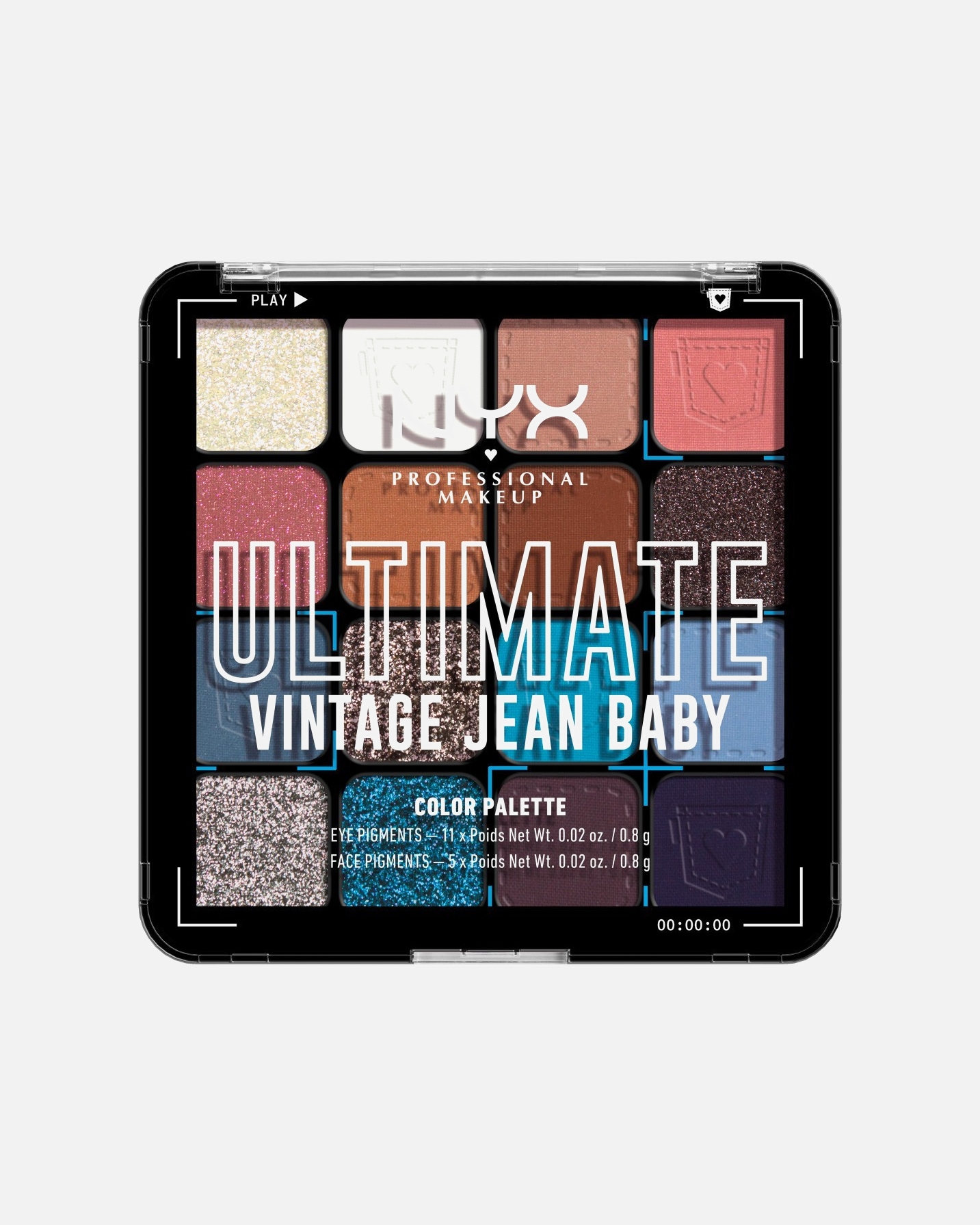 Oční stíny po UnisexNYX Professional Makeup#INNERBEAUTYUltimate Shadow PaletteVintage Jean Baby