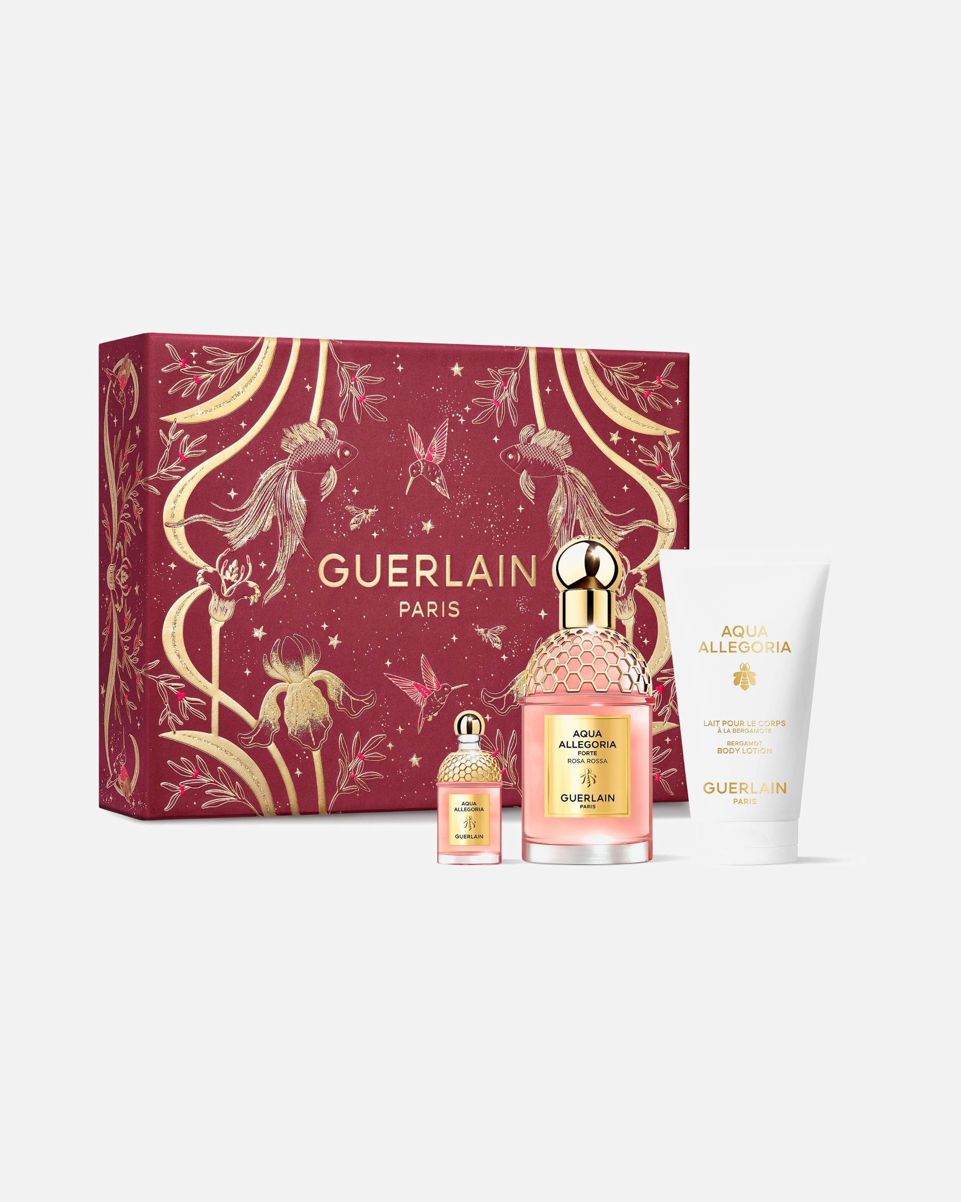 Vonná sada po Pro ženyGuerlainAqua AllegoriaRosa Rossa Forte Eau de Parfum Dárkový set1 kus