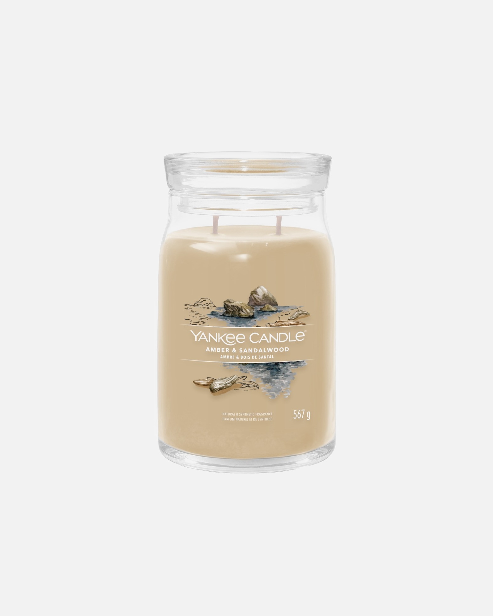 Svíčka po UnisexYANKEE CANDLE#INNERBEAUTYStřední svíčka 2knoty/Amber & Sandalwood567 g - Signature