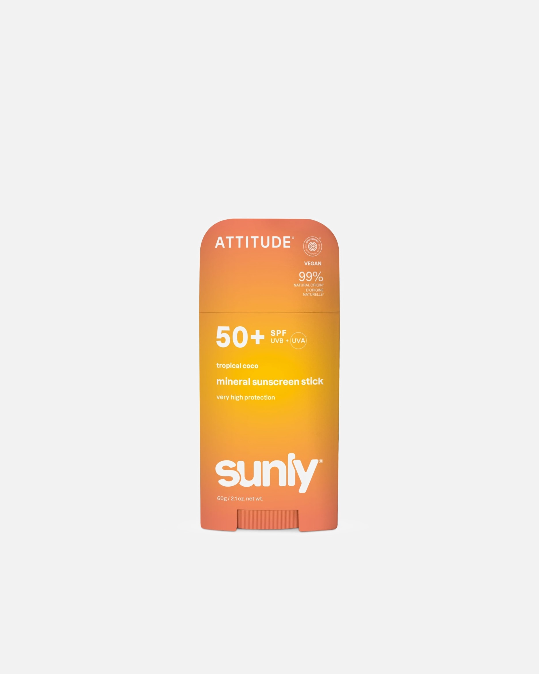 Opalovací krém po UnisexAttitudeSunlyMinerální opalovací krém SPF 50 s vůní tropického kokosu75 g