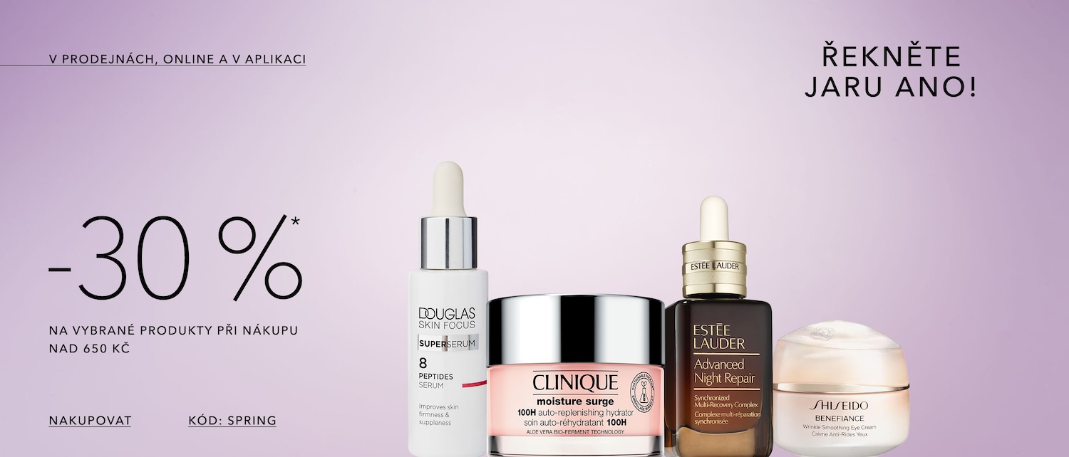 Enjoy 30% off selected products with a purchase over 650 Kč, available in stores, online, and in the app.