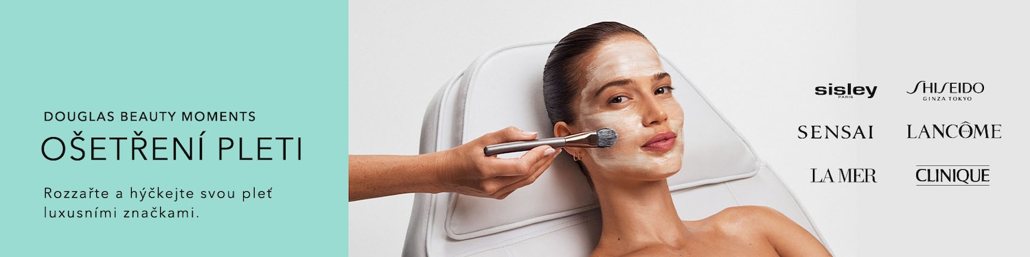 Douglas Beauty Moments presents a facial treatment, where a woman receives a facial mask application with luxury brands like Sisley, Shiseido, Sensai, La Mer, Lancome and Clinique.