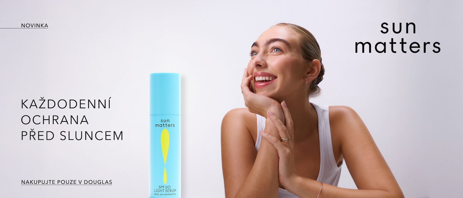 Sun Matters SPF 50 Light Serum offers daily sun protection, now available at Douglas.