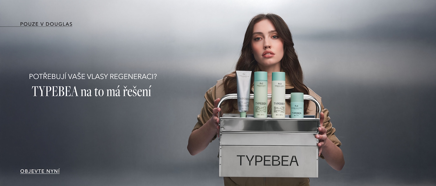 Potřebují vaše vlasy regeneraci? TYPEBEA na to má řešení. Objevte nyní řadu vlasové kosmetiky TYPEBEA, která je k dostání exkluzivně v Douglas.