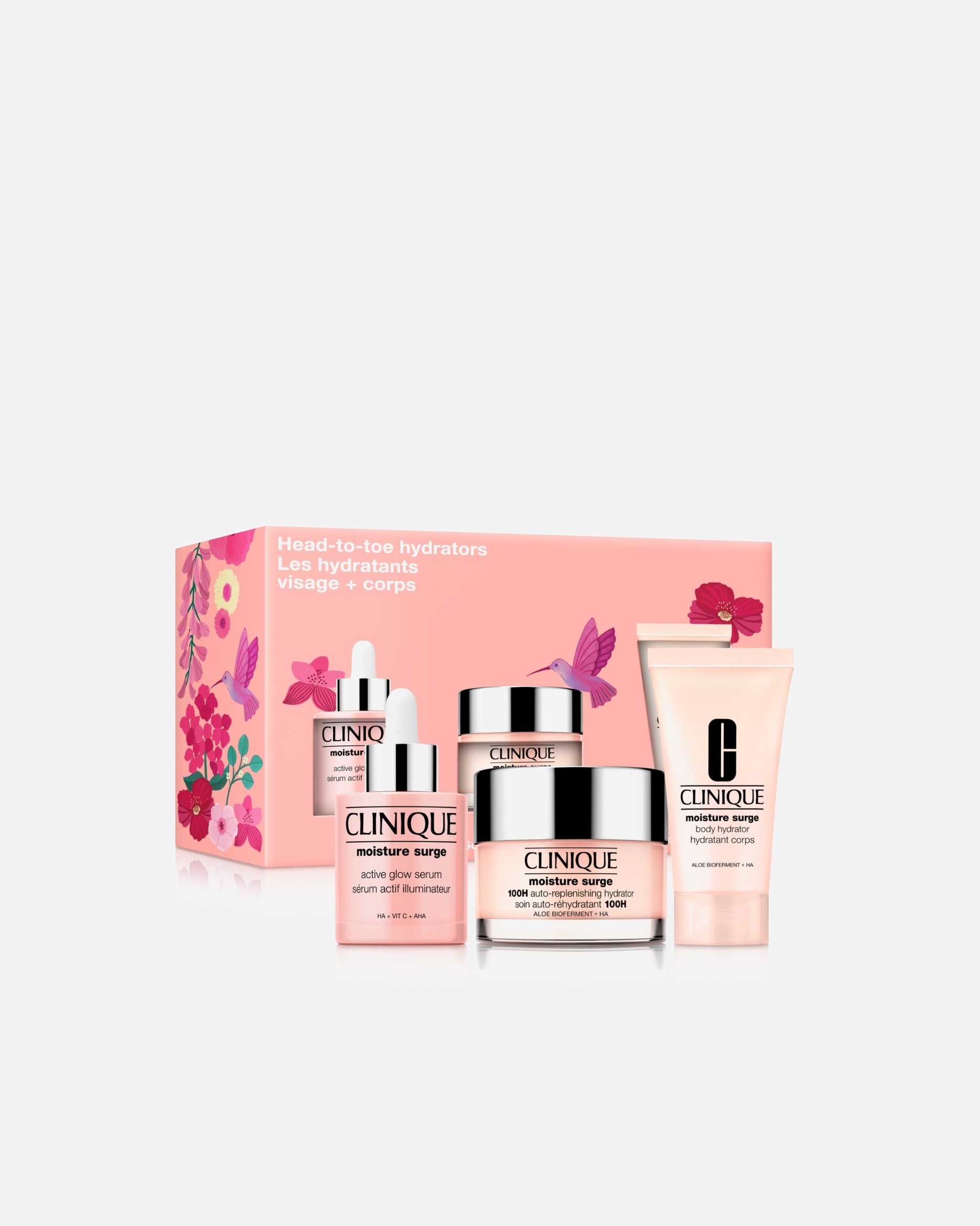 po UnisexCliniqueMoisture SurgeHead-To-Toe Hydrators Skincare Set1 kus