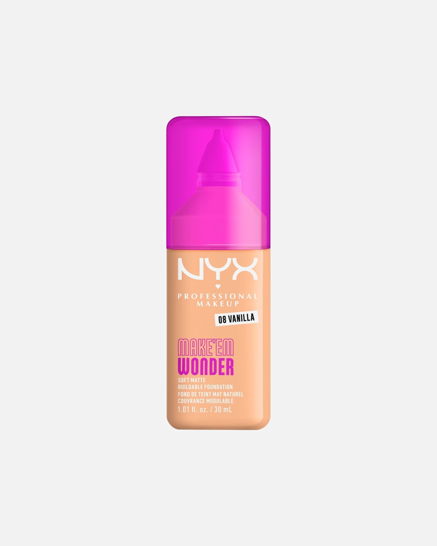 Make-up po Pro ženyNYX Professional Makeup#INNERBEAUTYMakeup Make 'EM Wonder Foundation8 - VANILLA