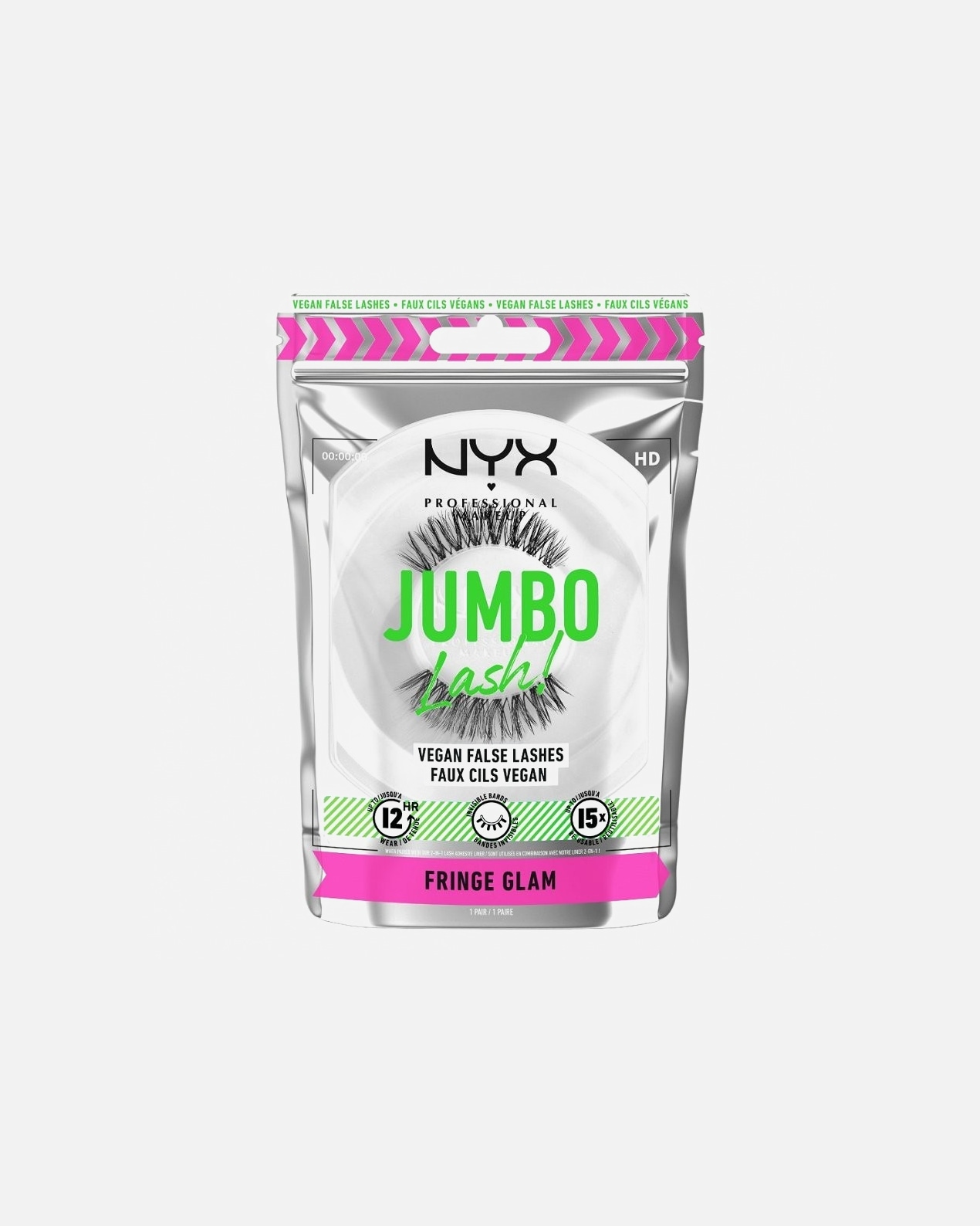 Umělé řasy po UnisexNYX Professional Makeup#INNERBEAUTYJumbo Lash Vegan Reuseable False Lashes04 - FRINGE GLAM