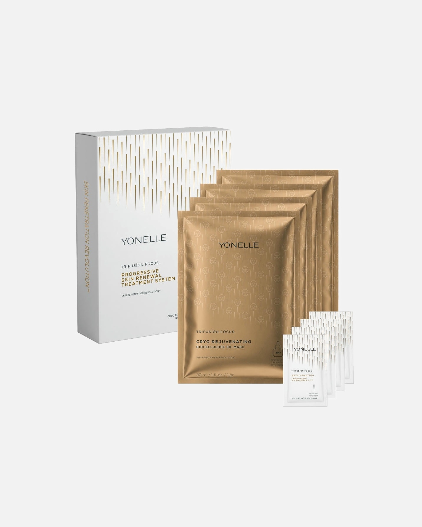 Skincare sada po Pro ženyYONELLETRIFUSION FOCUSProgressive Skin Renewal Treatment System1 kus