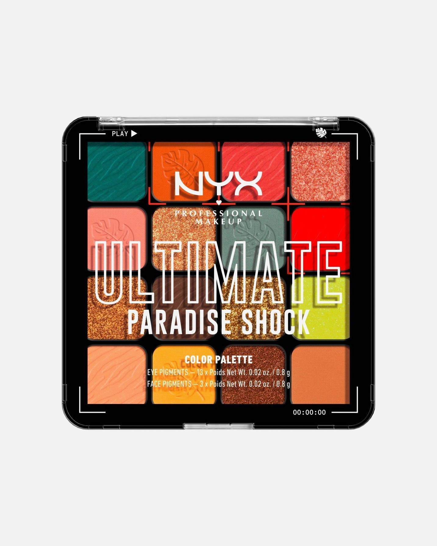 Oční stíny po UnisexNYX Professional Makeup#INNERBEAUTYUltimate Shadow PaletteParadise Shock