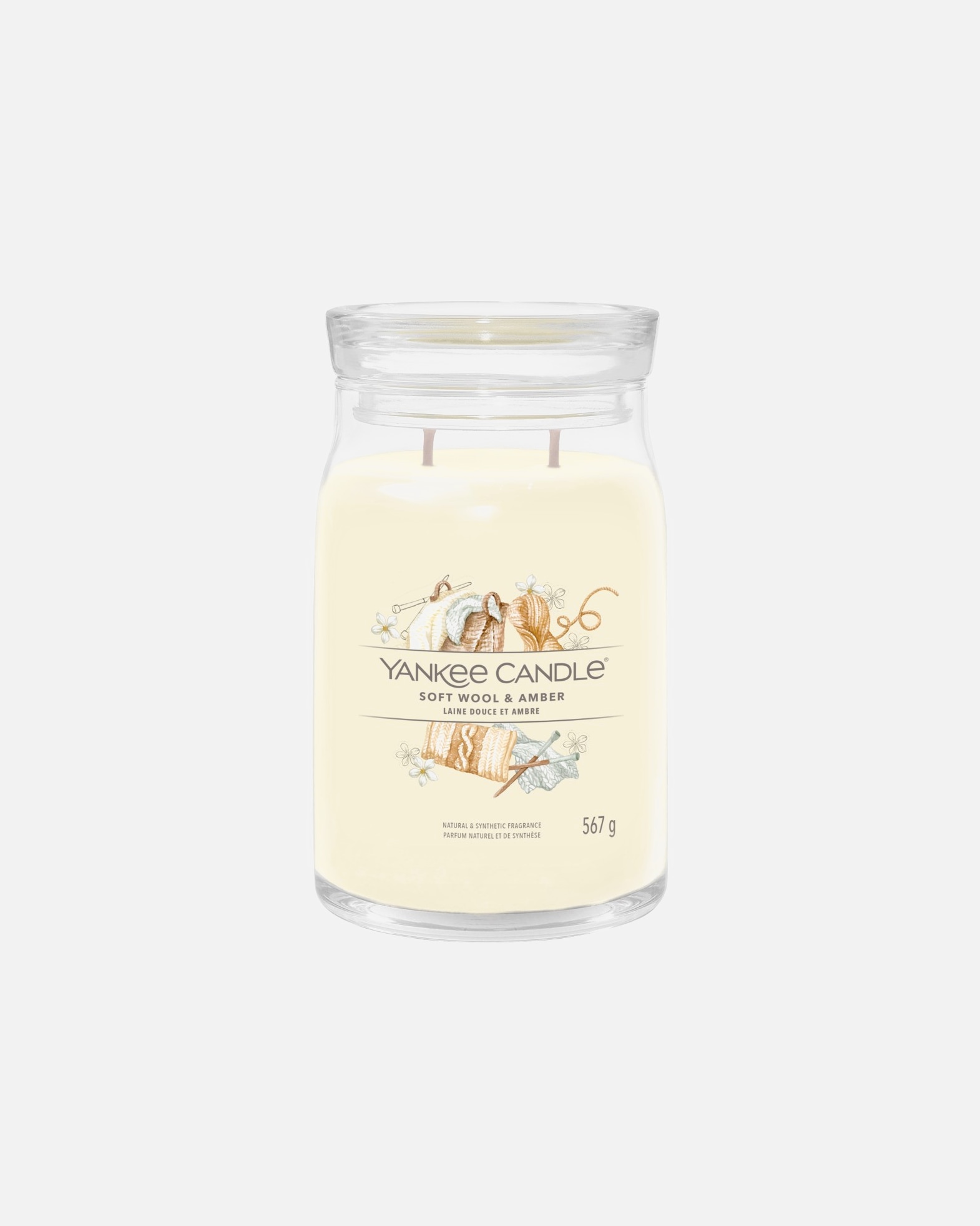 Svíčka po UnisexYANKEE CANDLE#INNERBEAUTYVelká svíčka 2knoty/Soft Wool & Amber567 g - Signature