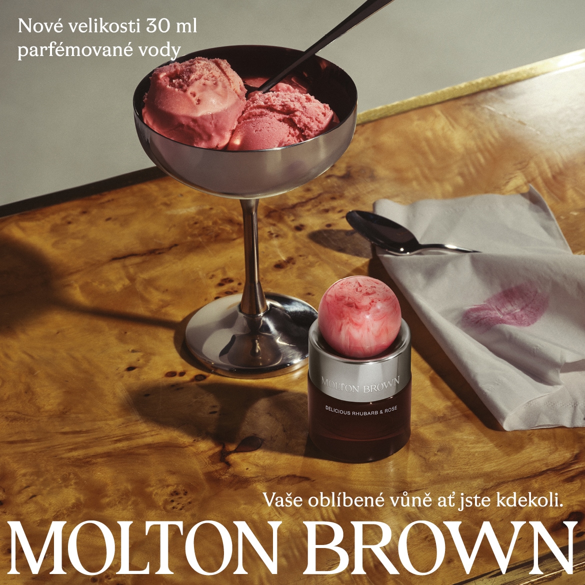 Objevte nové velikosti 30 ml parfémované vody Molton Brown Delicious Rhubarb & Rose, které vás provázejí na každém kroku a zajišťují, že vaše oblíbená vůně je s vámi, ať jste kdekoli.