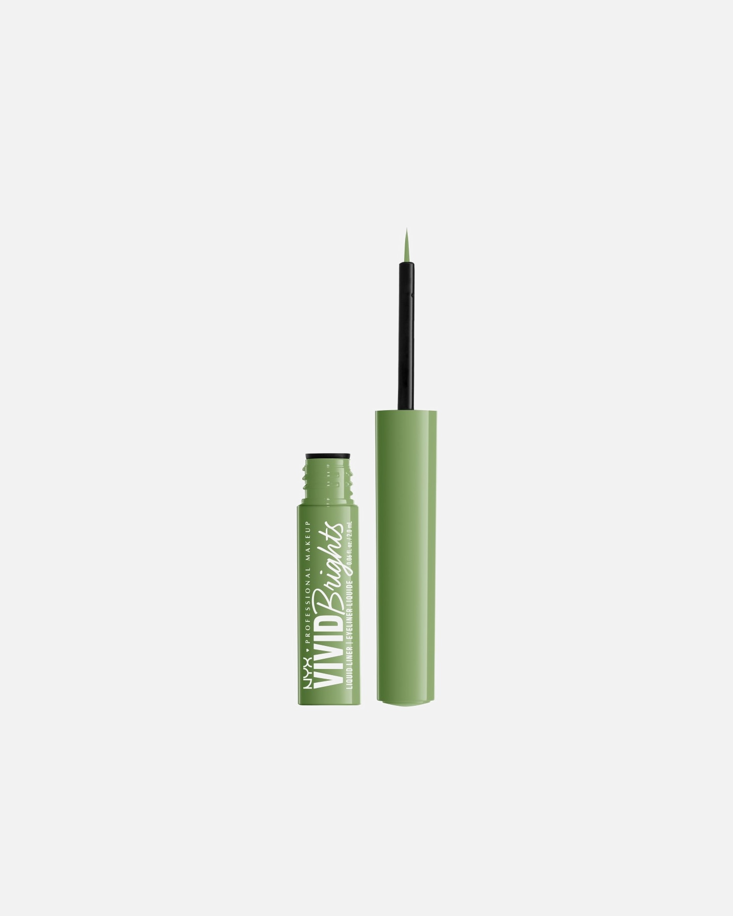 Oční linky po UnisexNYX Professional Makeup#INNERBEAUTYVivid Brights Liquid Liners02 Ghosted Green