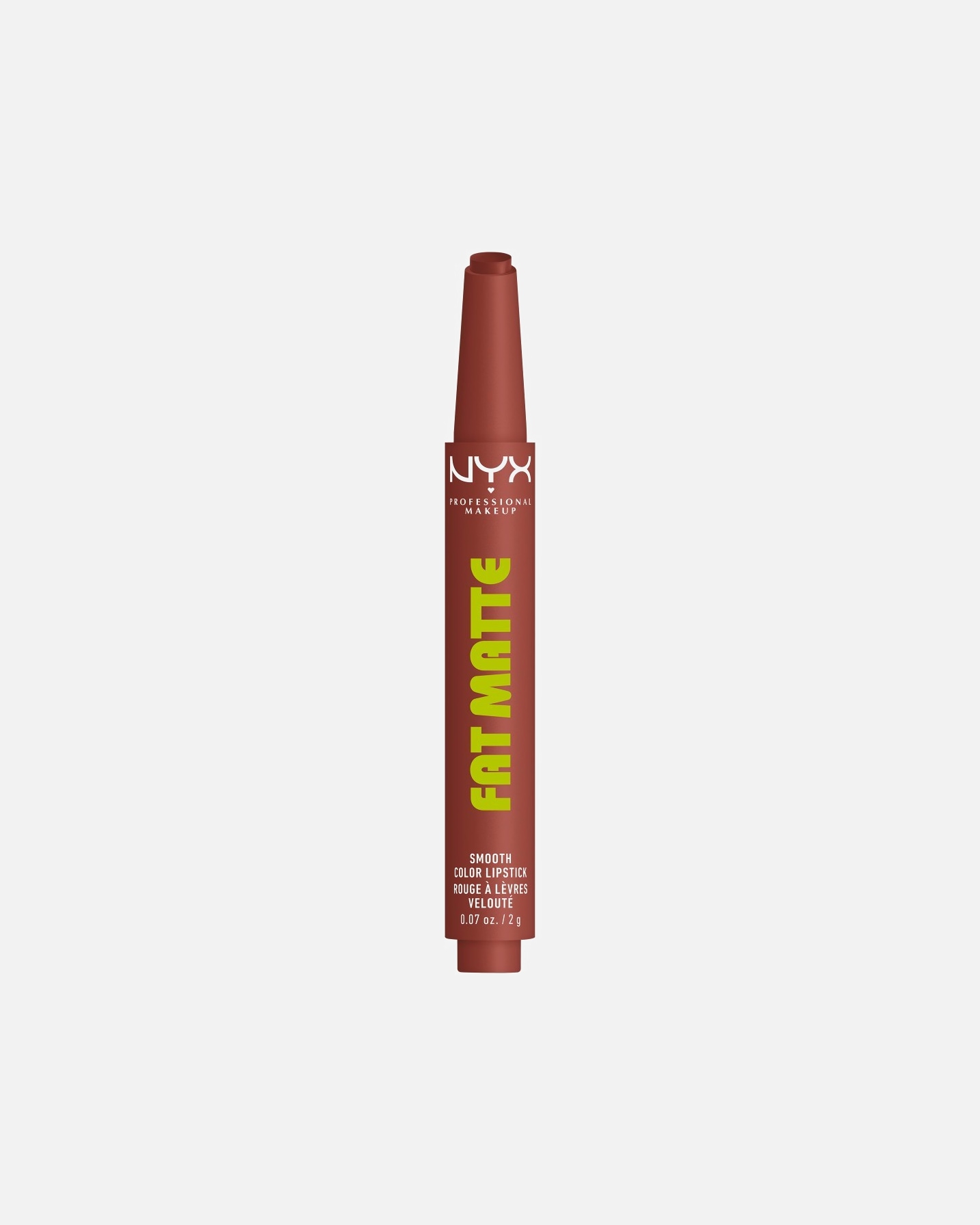 Rtěnka po UnisexNYX Professional Makeup#INNERBEAUTYFat Matte Smooth Color Lipstick matný balzám na rty2 g