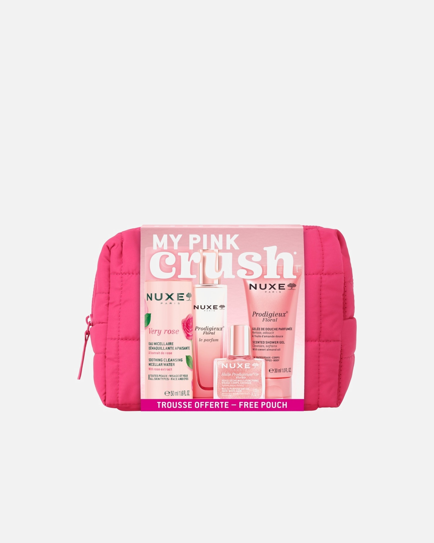 Cestovní sada po Pro ženyNUXEVery RoseMY PINK CRUSH1 ks