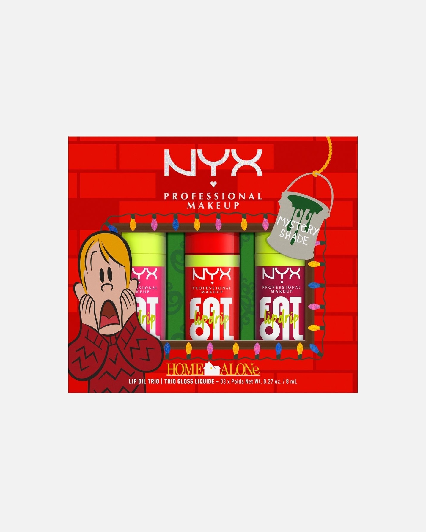 Sada pro líčení rtů po UnisexNYX Professional MakeupHoliday CollectionHome Alone Fat Oil Lip Drip TrioTrio 3