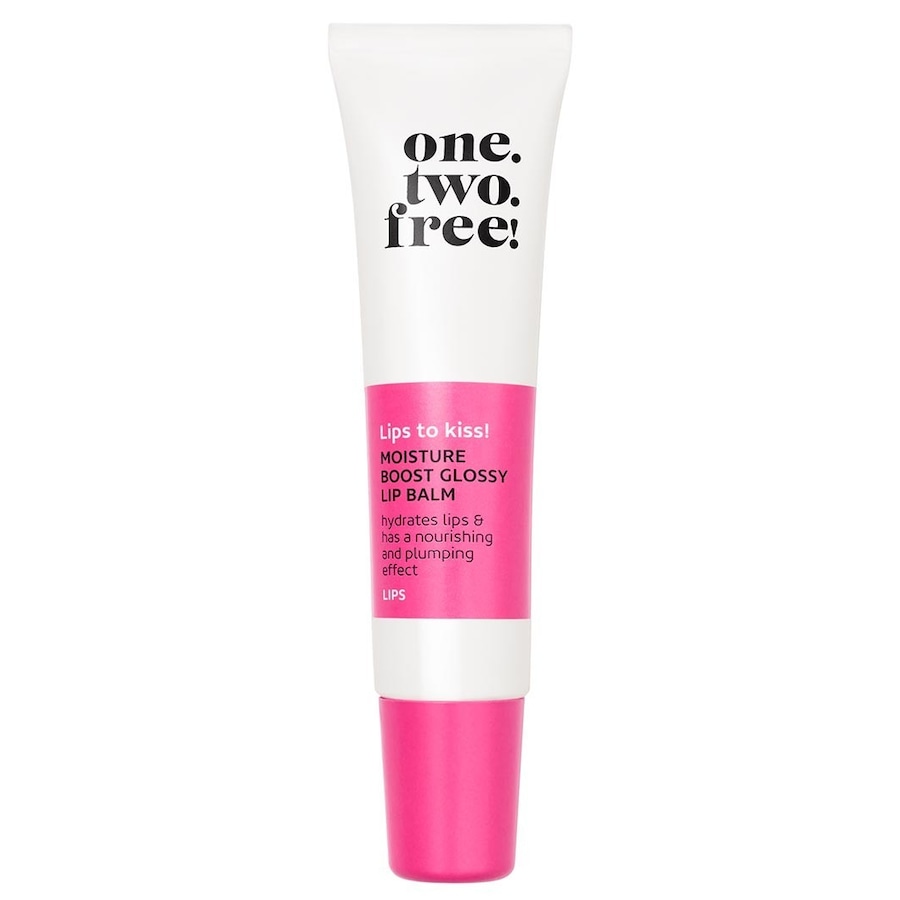 one.two.free! - Moisture Boost Glossy Lip Balm Balzámy na rty 13 g Bílá unisex