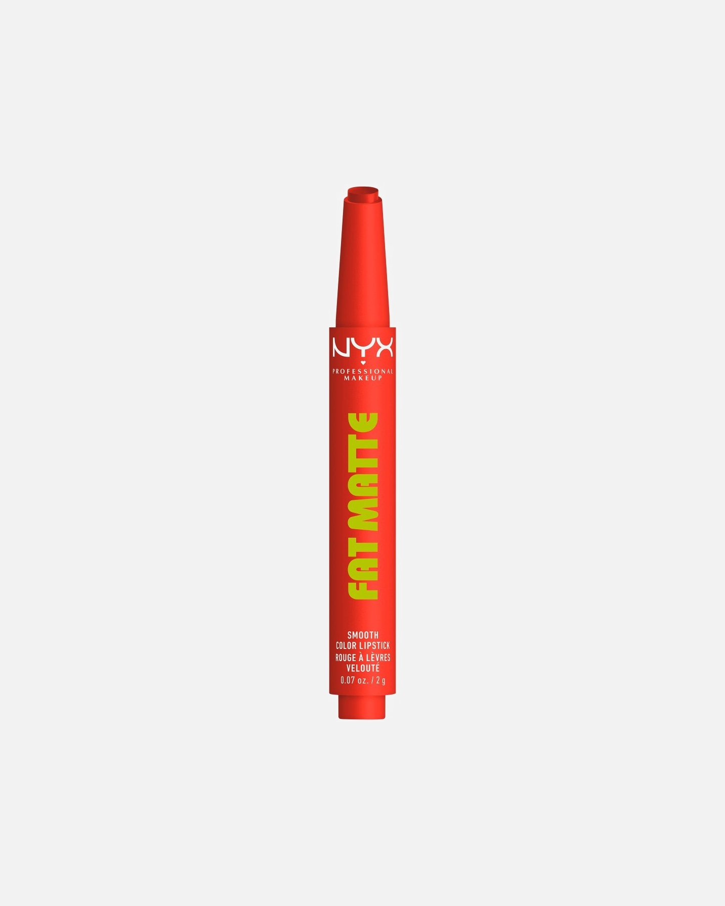 Rtěnka po UnisexNYX Professional Makeup#INNERBEAUTYFat Matte Smooth Color Lipstick matný balzám na rty3 CORAL CUDDLIN'