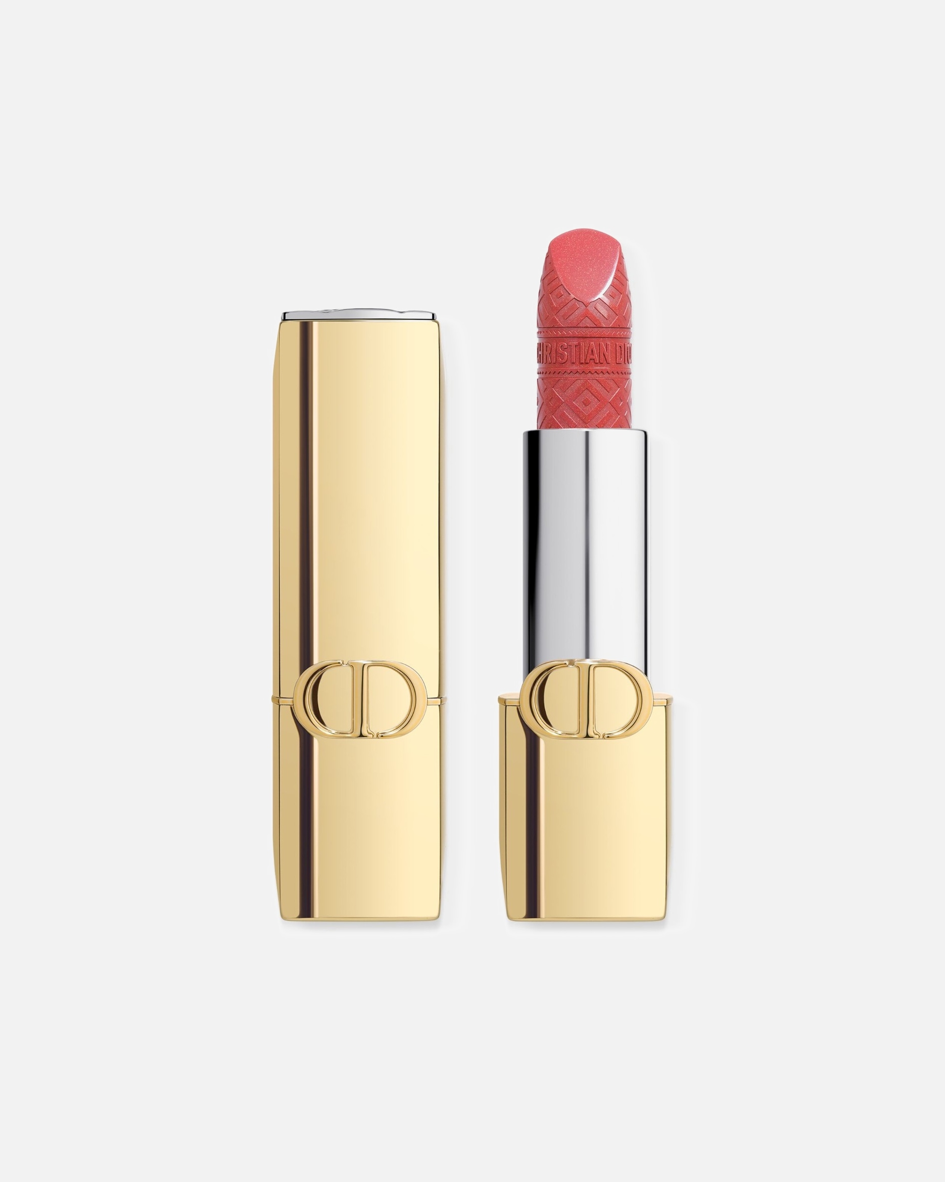 Rtěnka po Pro ženyDIORRouge DiorLimitovaná edice couture rtěnky – Zlaté pouzdro a gravírovaná náplň374 - ROYAL CORAL