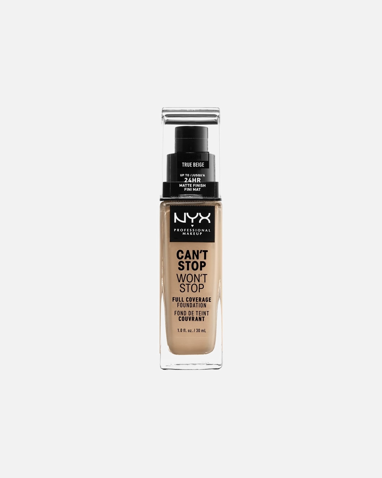 Make-up po UnisexNYX Professional MakeupWeddingCan't Stop Won't Stop Full Coverageč. 8 - True Beige