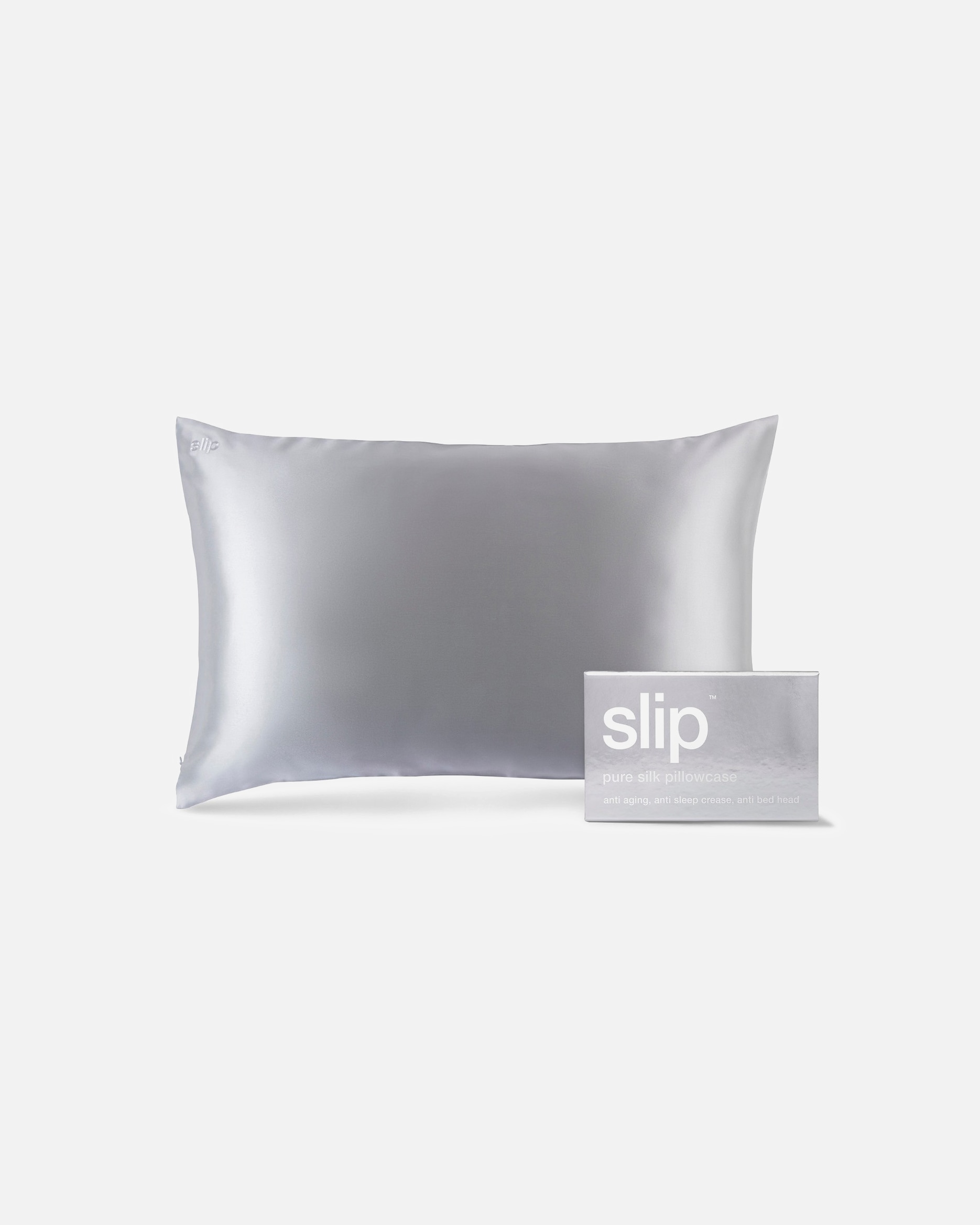 Polštář po UnisexSlip#INNERBEAUTYPure Silk PillowcaseSilver