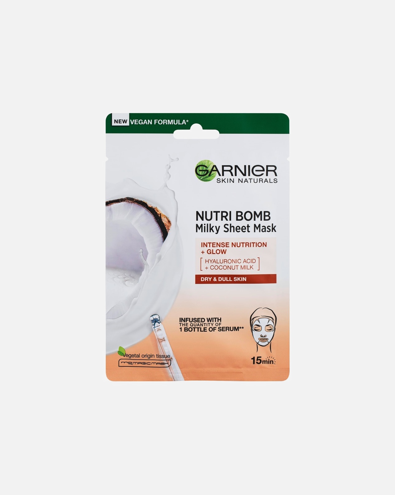 Hydratační maska po UnisexGarnier#INNERBEAUTYNutri Bomb Milky Sheet Mask Coconut28 g