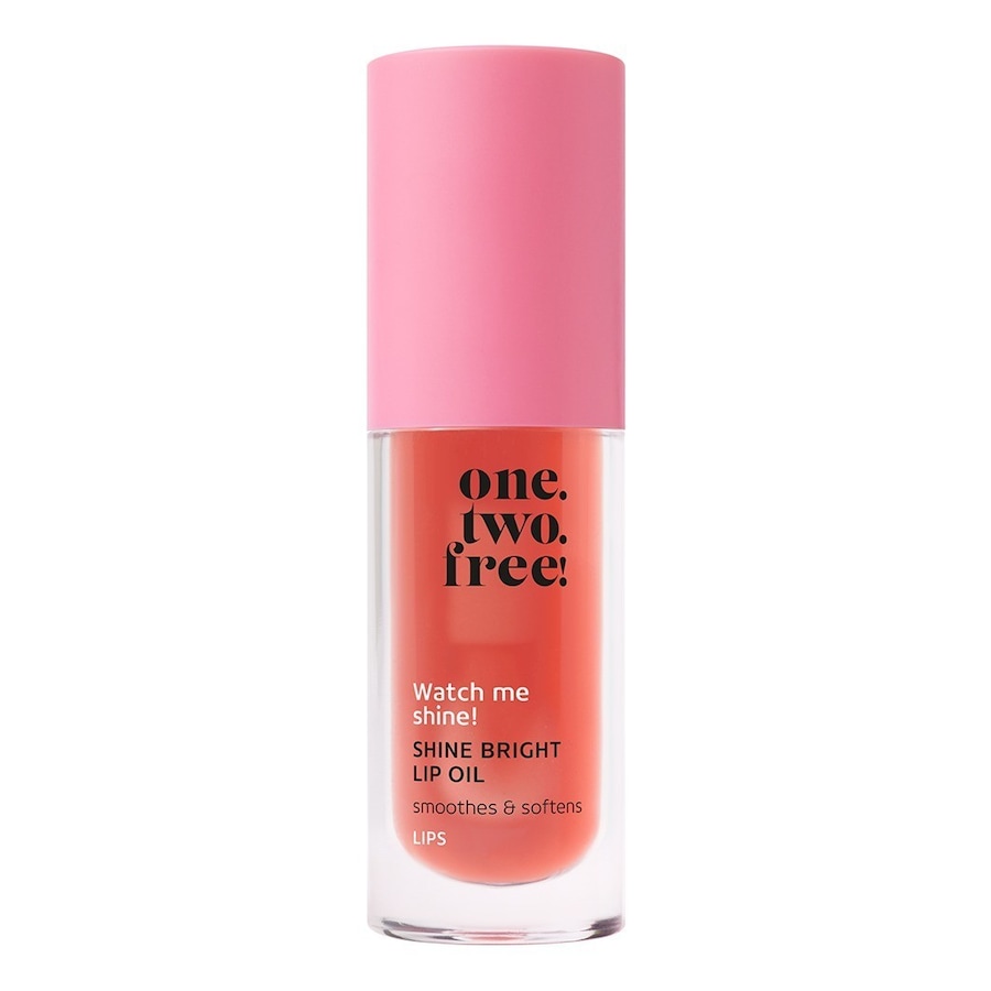 one.two.free! - Krok 3: Péče Shine Bright Oleje na rty 5 ml Korálová unisex