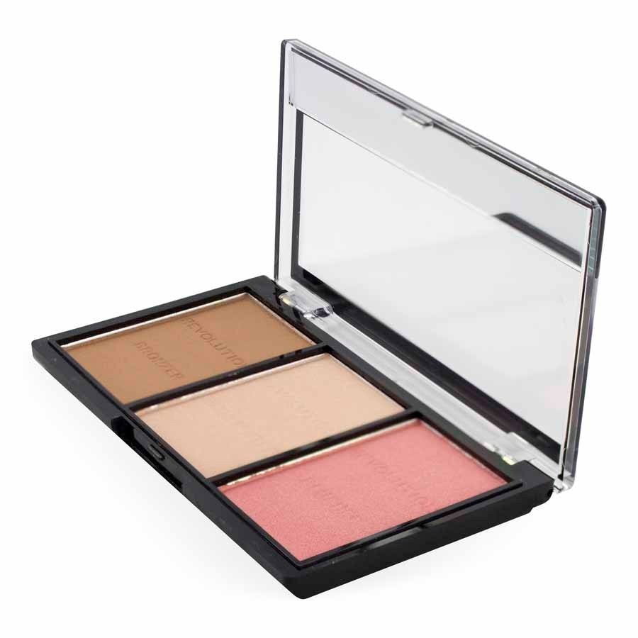 REVOLUTION - Ultra Sculpt & Contour Kit Light/Medium C04 Konturování 11 g Světle hnědá dámské