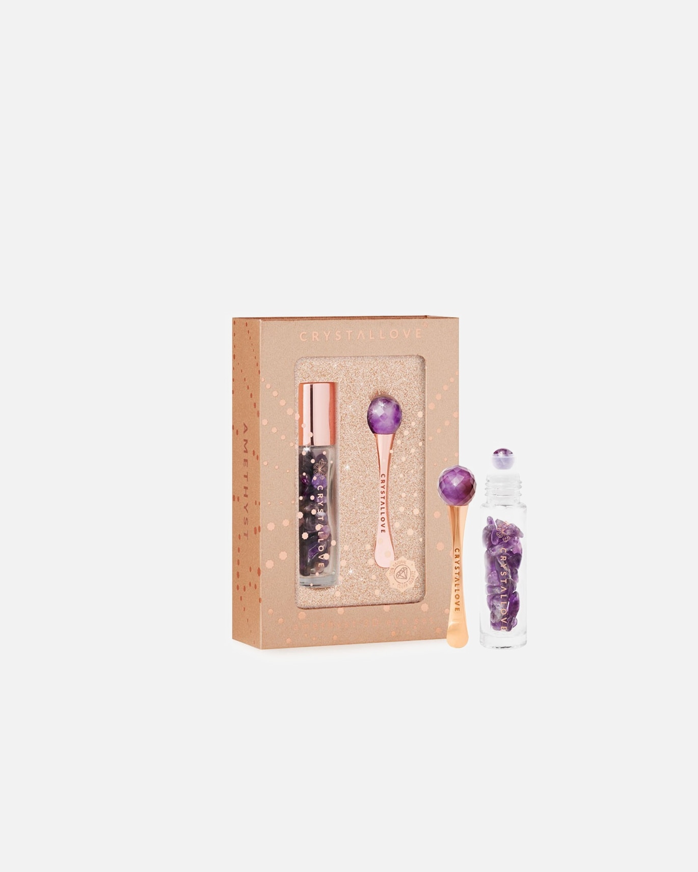 Oční roll-on po Pro ženyCrystallove#INNERBEAUTY3D sada na oči z ametystu3D sada na oči z ametystu