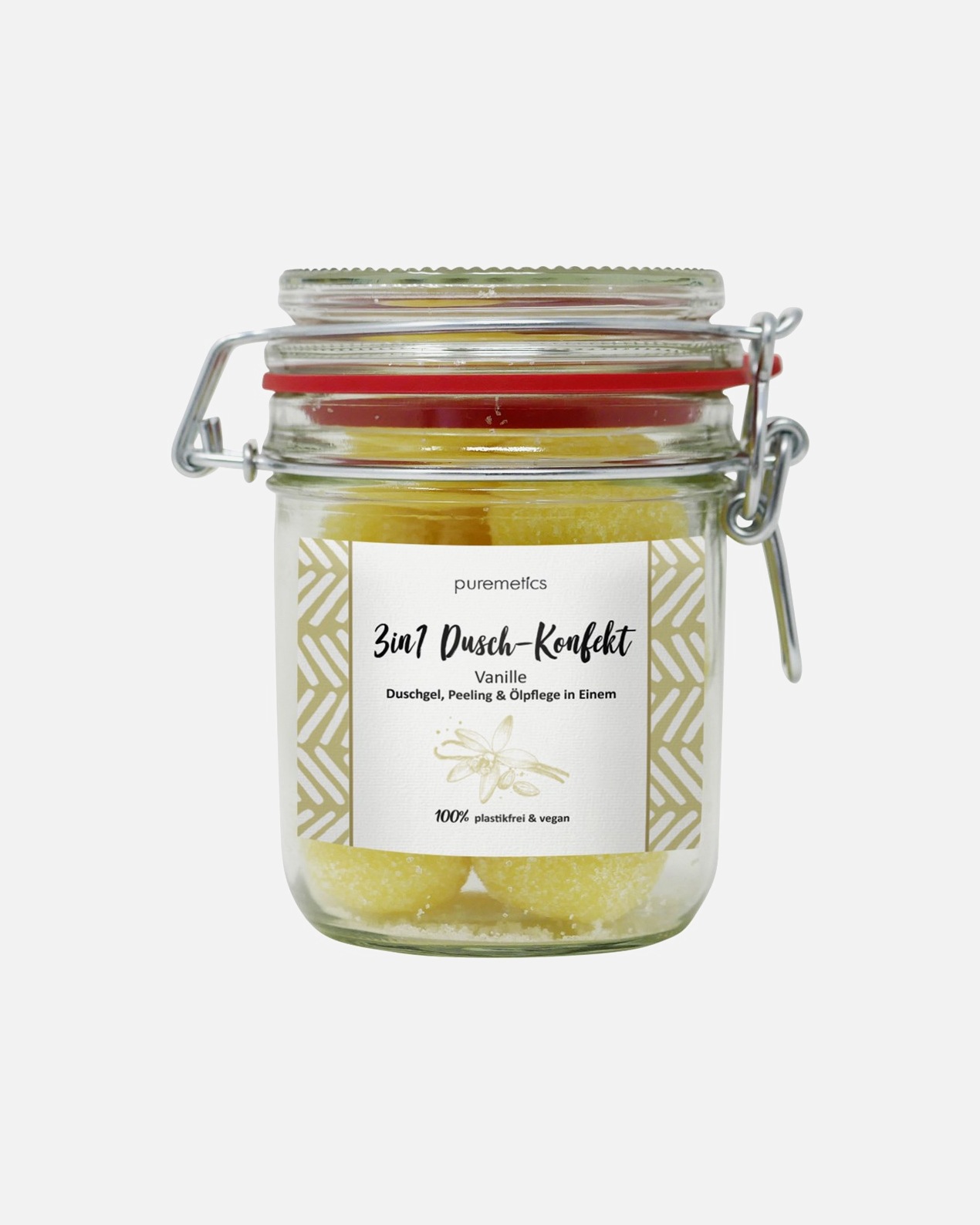 Tělové mléko po Pro ženypuremetics#INNERBEAUTYVanilkové sprchové cukrovinky200 g