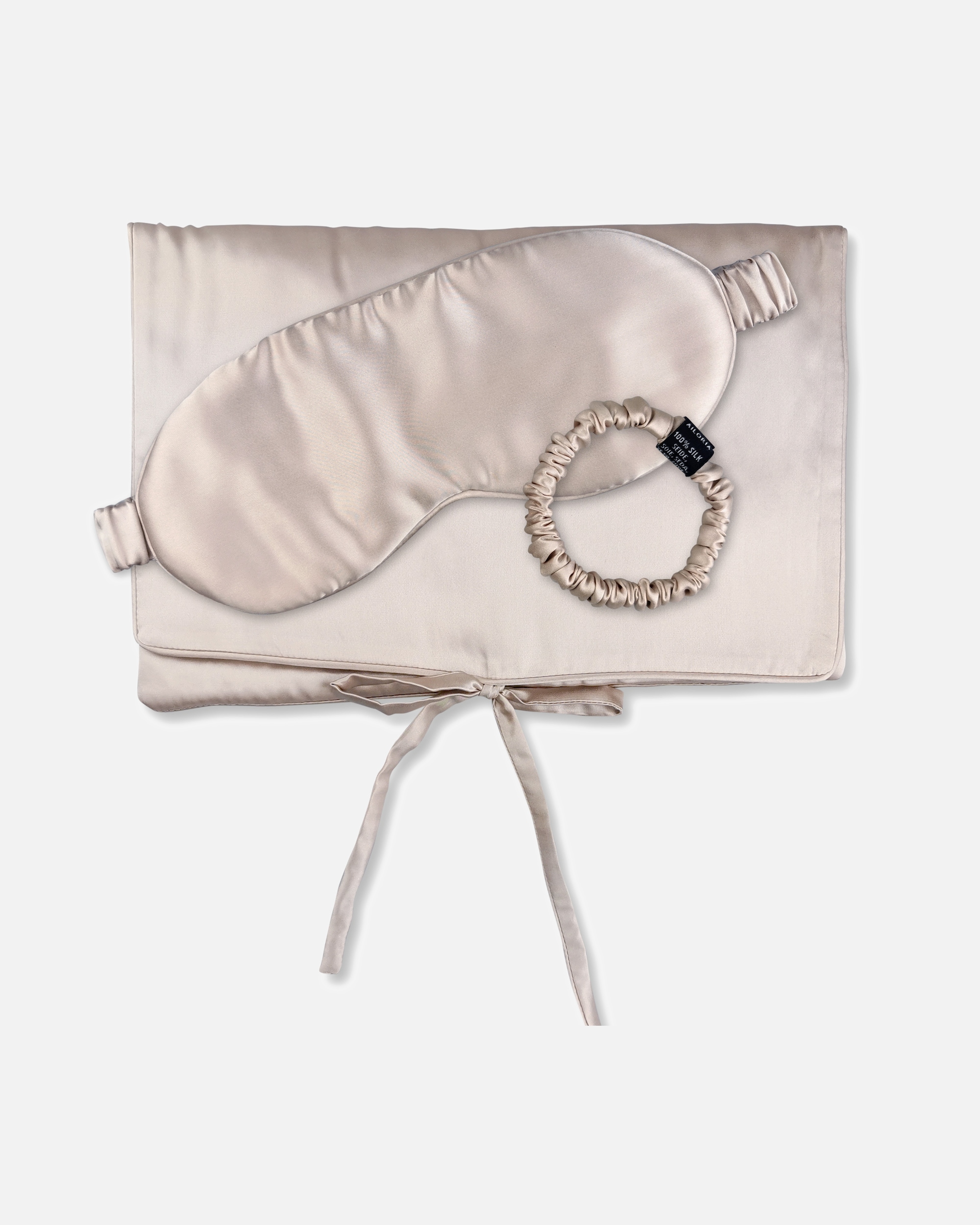 Čelenka po Pro ženyAiloriaTRAVEL SET BEAUTY S Pytel, maska na spaní a škraboška Sbéžová