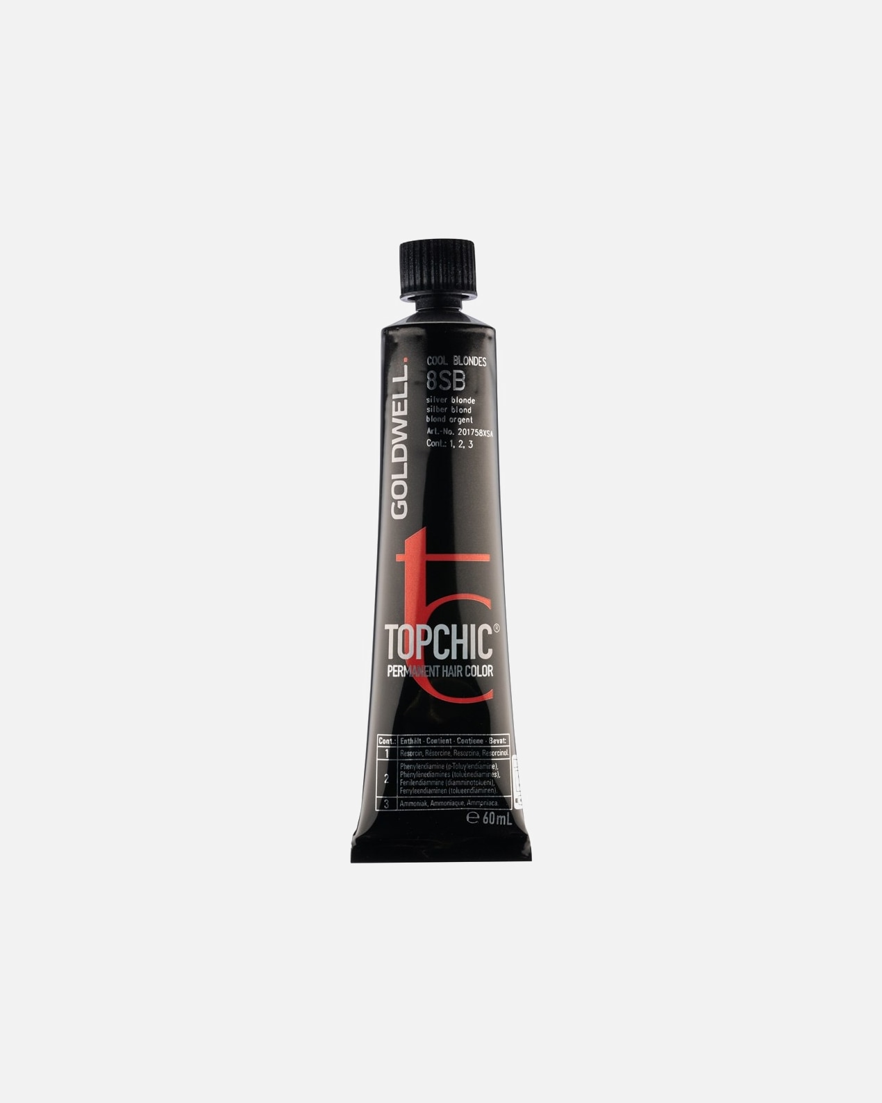 Barva na vlasy po Pro ženyGoldwell#INNERBEAUTYBlondýnky Permanent Hair Color8SB Stříbrná blond