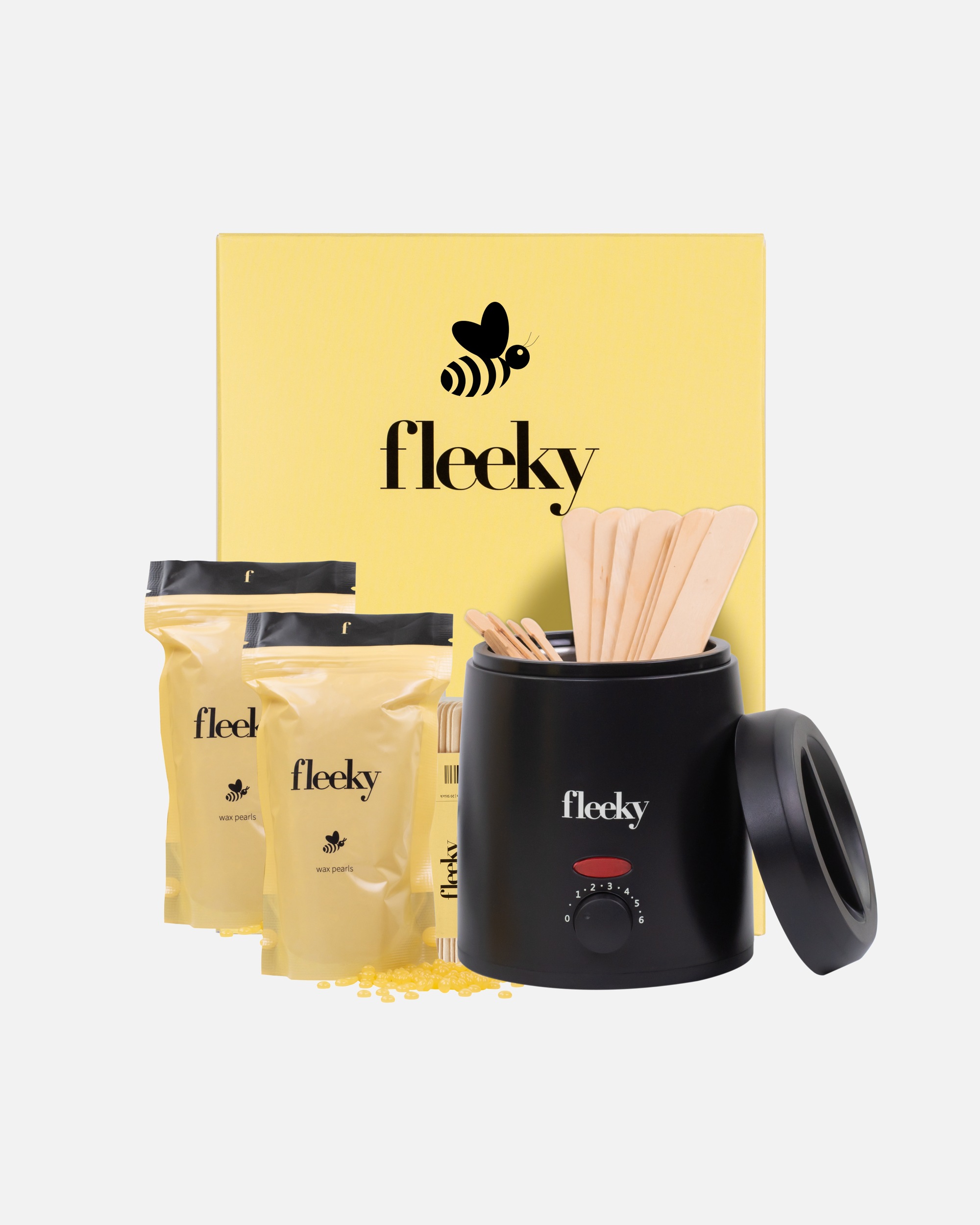 Depilátor po UnisexFleeky#INNERBEAUTYSada na ohřívání vosku – Depilační set s voskovým ohřívačem1 kus