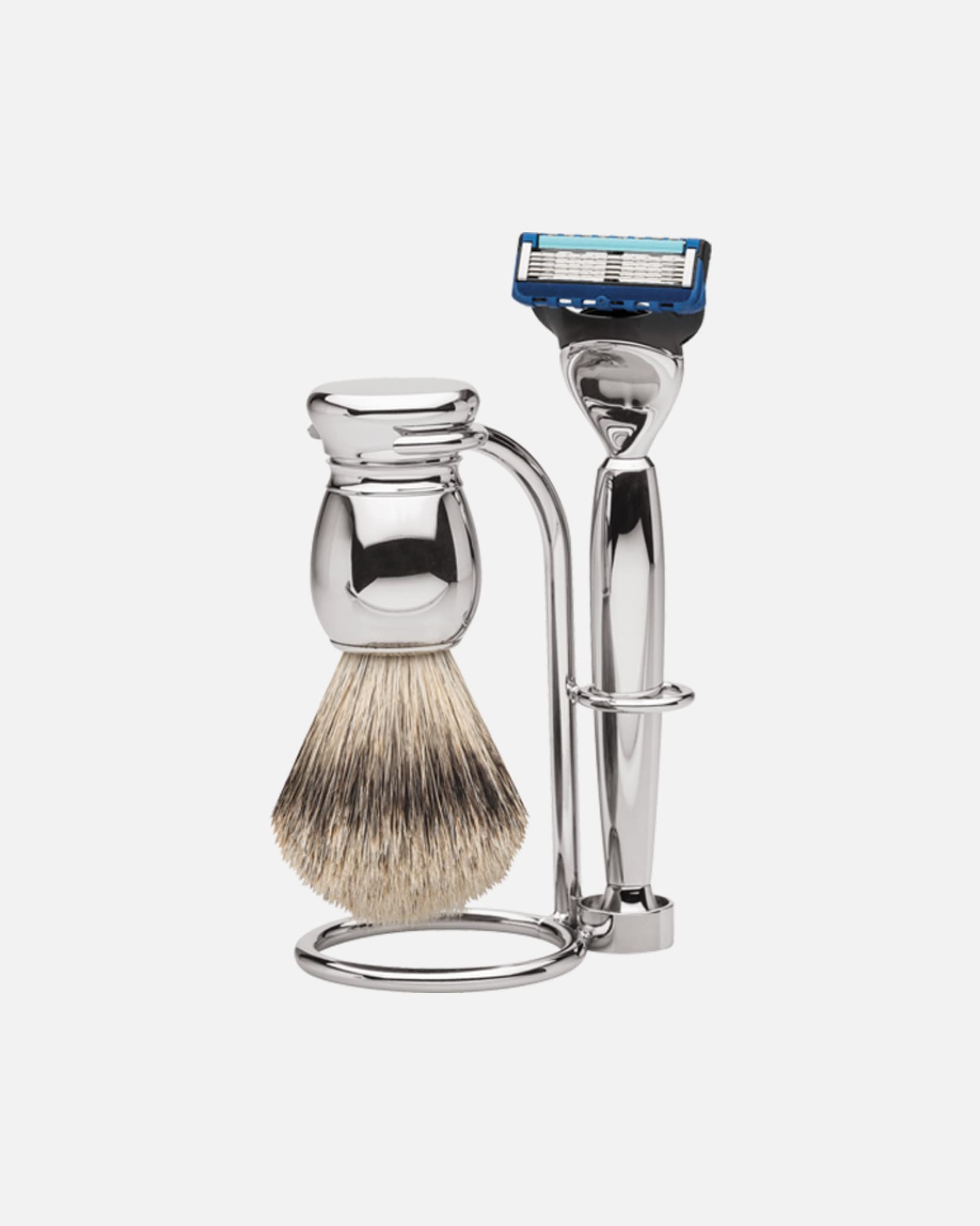 Sada na holení po Unisex#INNERBEAUTYRasiergarnitur Gilette Fusion, Silberspitz & Fusion Metall glänzendSilber