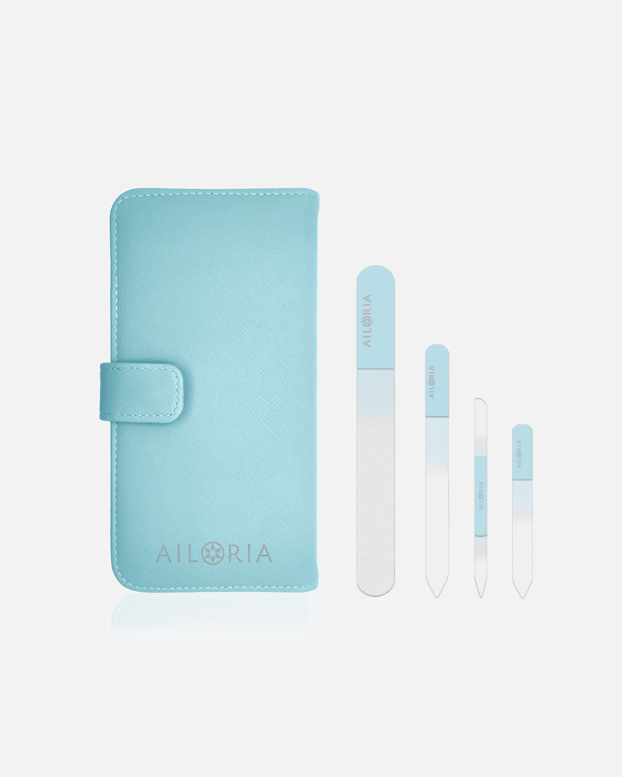 Sada pro péči o nehty po UnisexAiloriaCONTOUR PRIME Sada skleněných pilníků na nehtymodrá