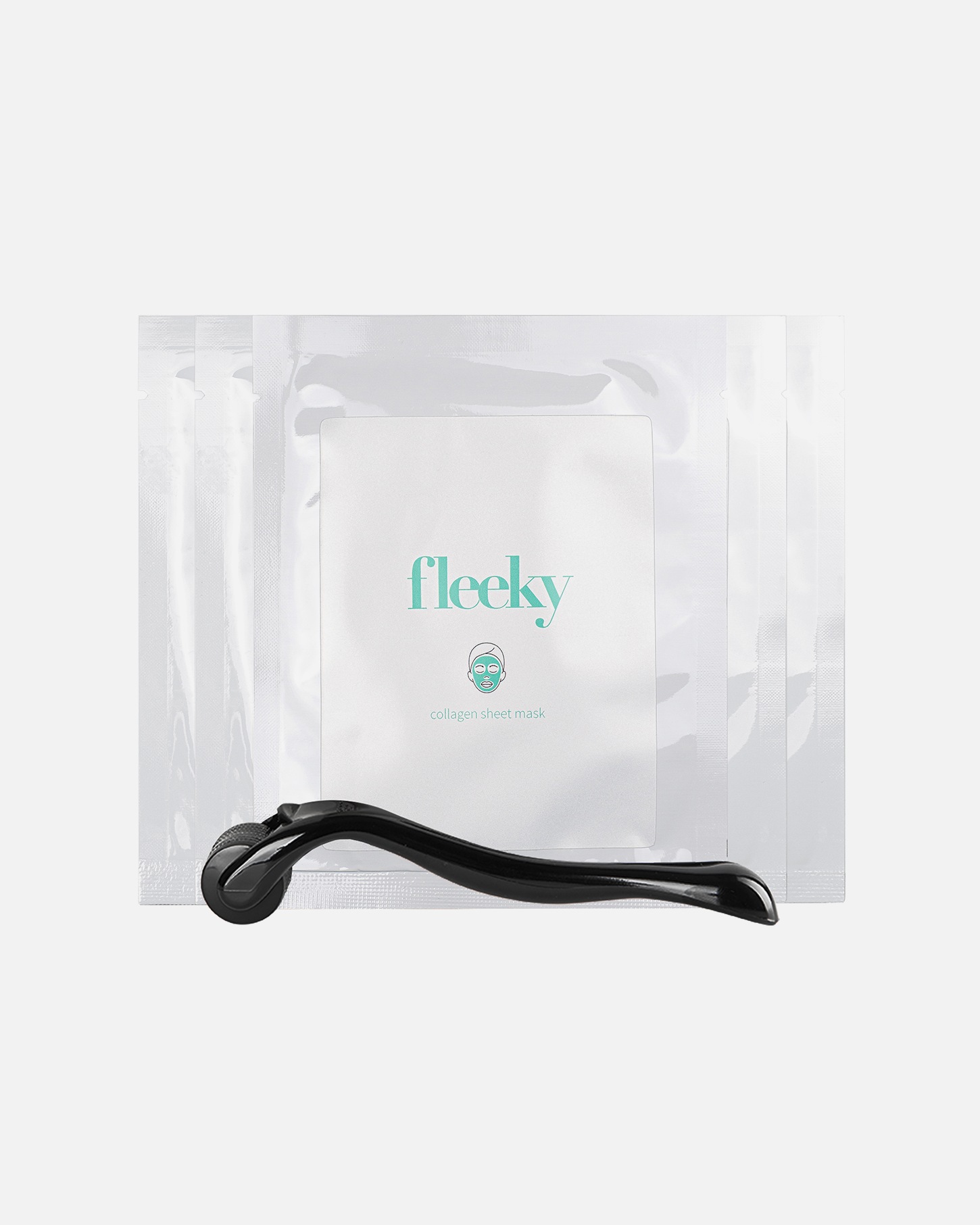 Plátýnková maska po UnisexFleeky#INNERBEAUTYKolagenová plátýnková maska s dermarollerem s 540 jehlami5 kusů + dermaroller