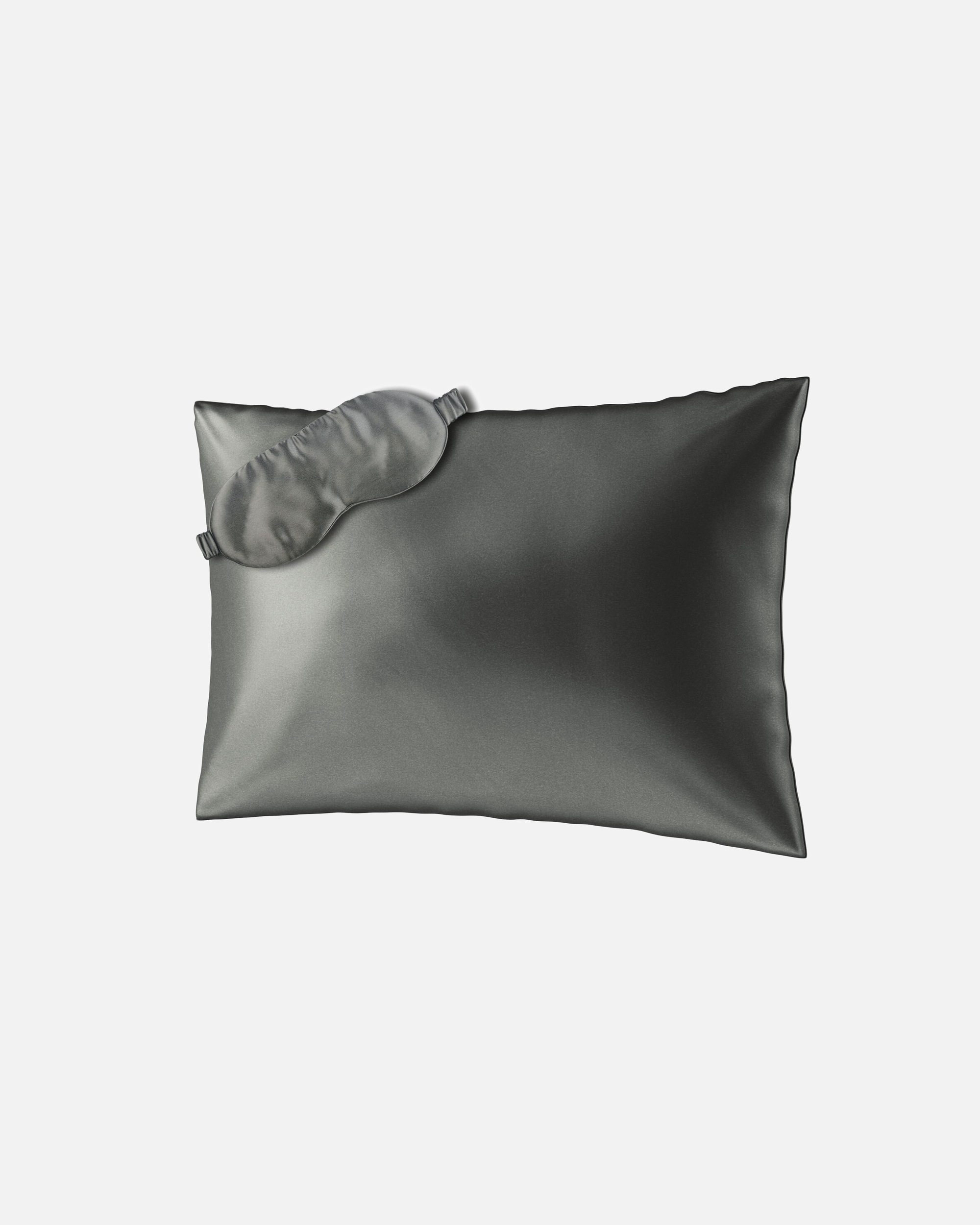 Polštář po Pro ženyAiloriaBEAUTY SLEEP SET (50X70) Hedvábný povlak na polštář + maskaantracitová